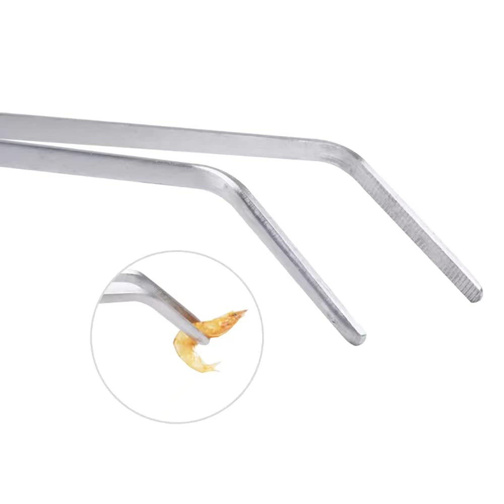 Stainless Steel Aquarium Tweezers 27cm - Fish Tank Plant Tools for Aquascaping