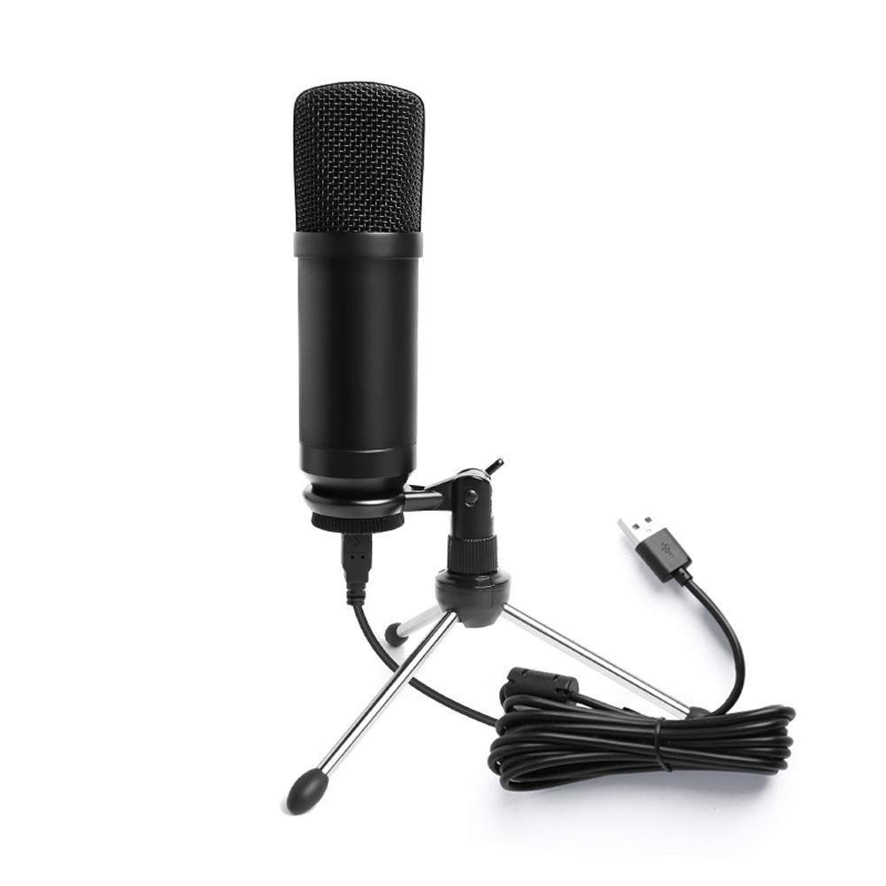Professional Cardioid Condenser Microphone - Studio Quality Podcast Mic with Tripod Stand for PC/Laptop, Perfect for Streaming, Recording & Voice Overs