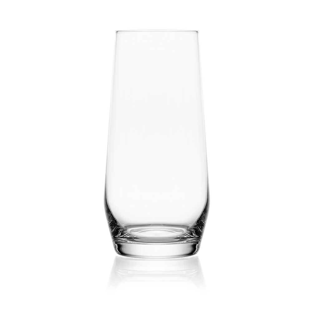 Premium Samantha Set of 4 Crystal Clear Highball Glasses for Cocktails, Iced Tea & Juice - Perfect for Home Bar, Parties & Gift Giving