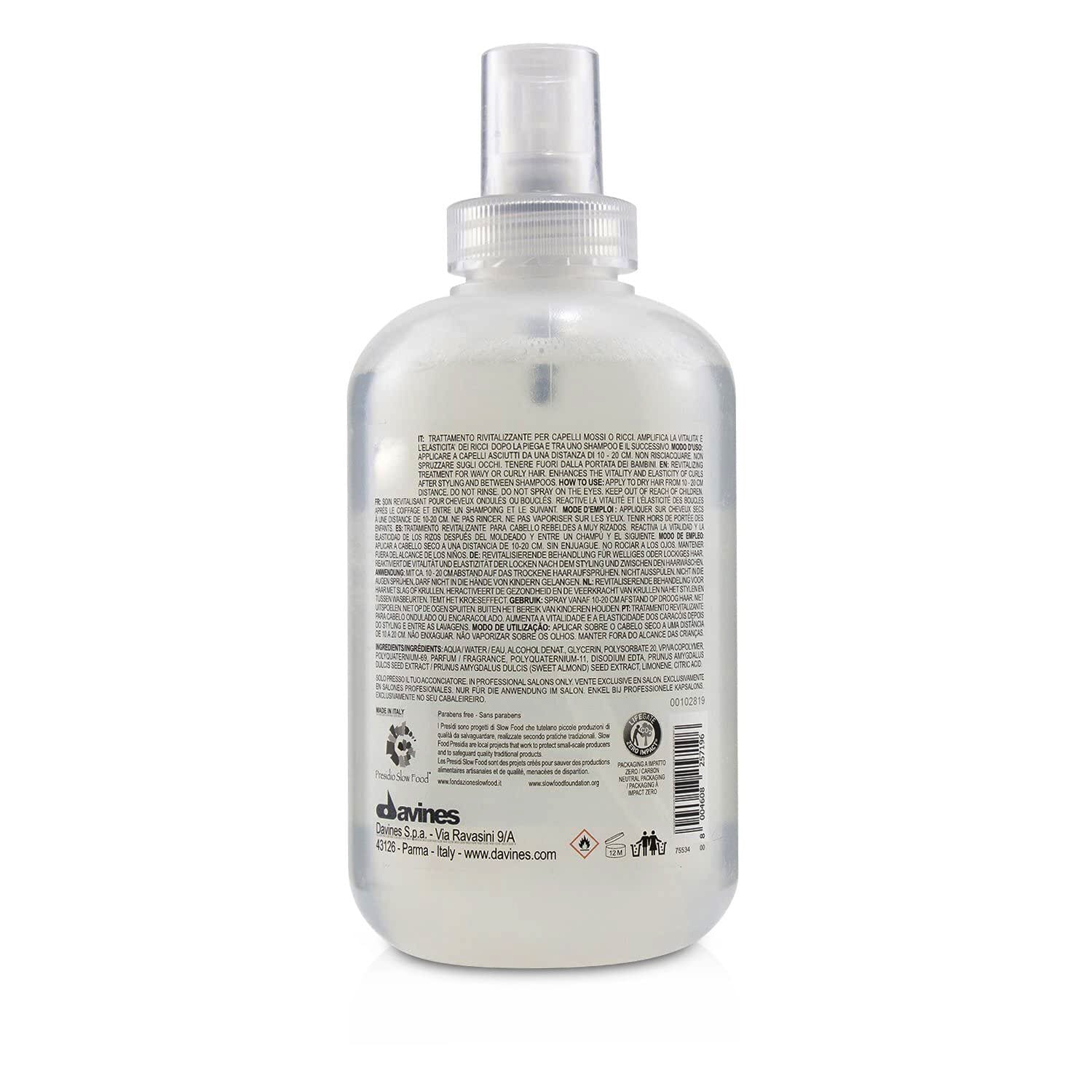 Davines Love Curl Revitalizer - Hydrating Curl Cream for Defined, Frizz-Free Curls | Perfect for Dry, Damaged Hair | Salon-Quality Hair Care for Natural Curls at Home
