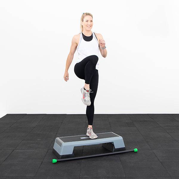 HART Small Aerobics Steps - Adjustable Workout Stepper for Home Exercise, Cardio Training & Fitness - Perfect for Aerobics, Step Workouts & Home Gym