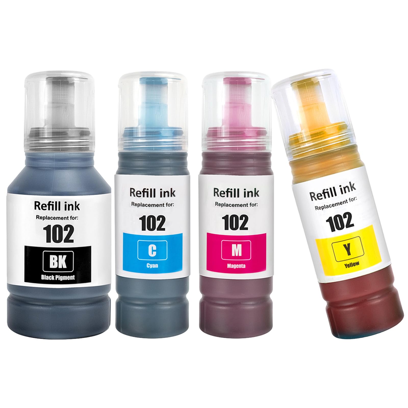 TOPRINT 4-Color Ink Bottles for ET Series Printers - Home & Office Use