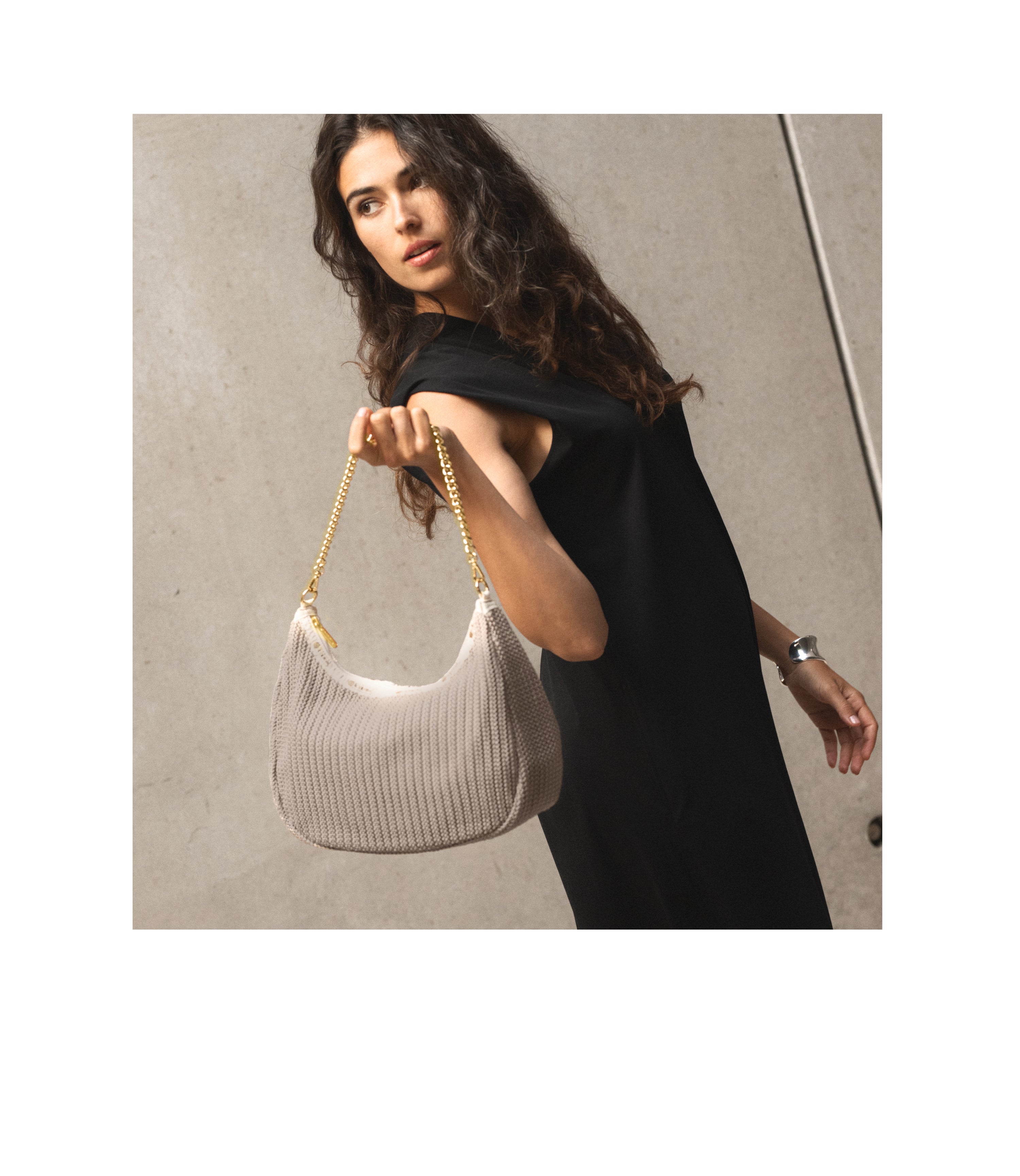 Crochet Chain Hobo Bag - Stylish North/South Shoulder Purse for Women | Perfect for Work, Travel & Everyday Use