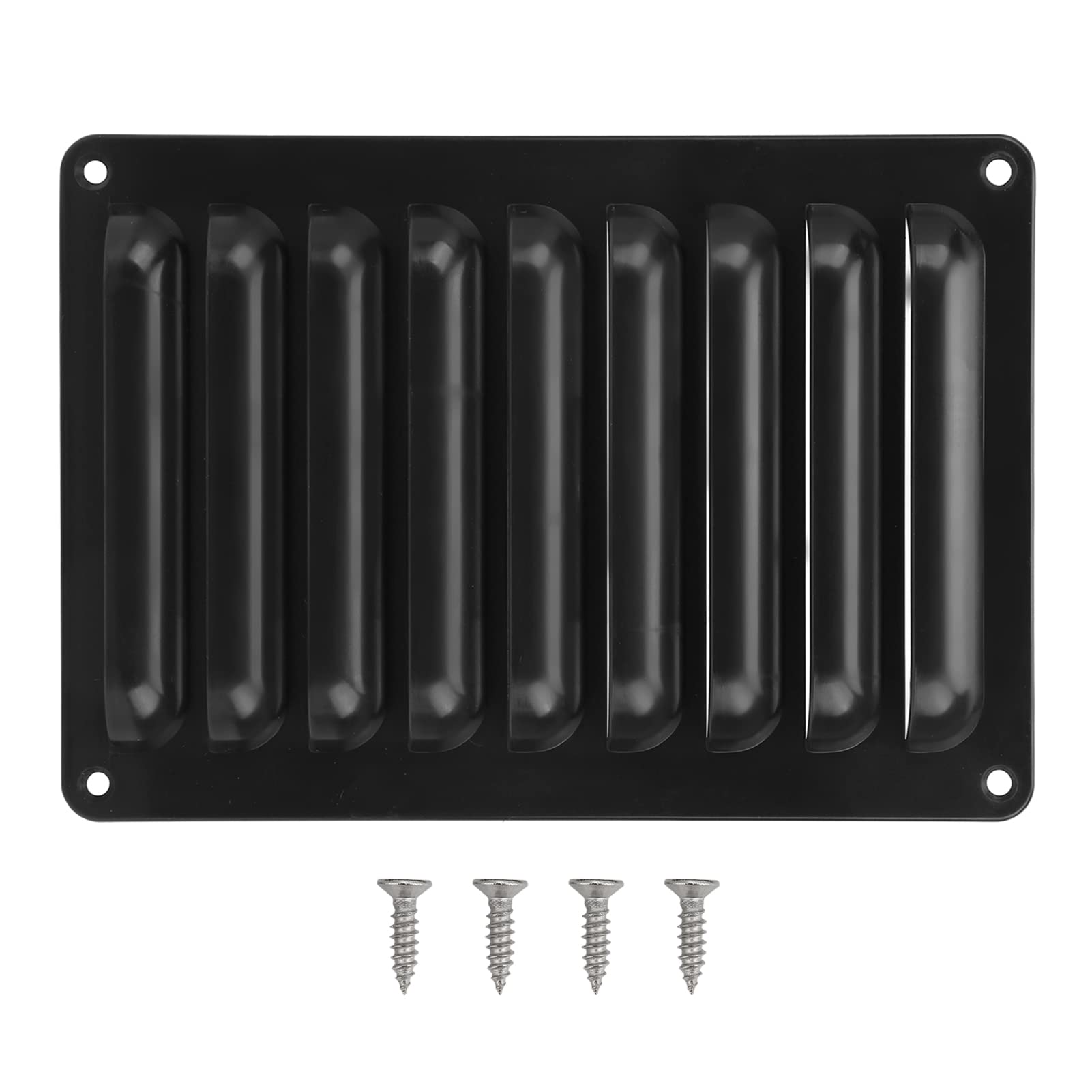 Keenso ABS Black M5 Bus Air Vent Grill - Universal RV Grille Vent Panel for Yacht, Bus, and Marine Vehicles | Durable Airflow Accessory for Improved Ventilation in Recreational Vehicles and Boats