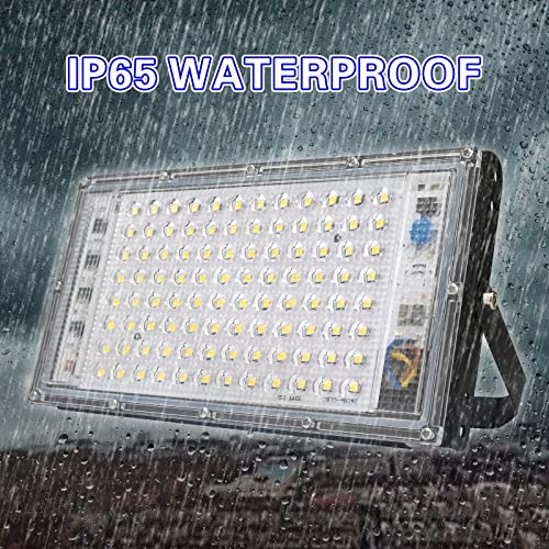 100W LED Flood Light Outdoor Waterproof IP65 - AC 220V-240V Landscape Lighting, Street Lamp (Warm White) - Perfect for Garden, Pathway, and Building Facade Illumination