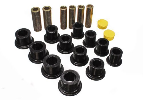 Energy Suspension 4.2148G Front Leaf Spring Bushing Set - Polyurethane Bushings for Improved Ride & Handling - Perfect for Jeep, Truck & Off-Road Vehicle Suspension Upgrades