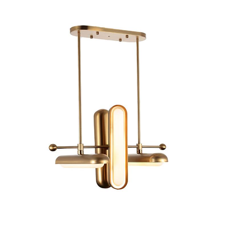 Elegant Crystal Capsule Chandelier - Modern Ceiling Light Fixture for Dining Room, Bedroom & Living Room Decor