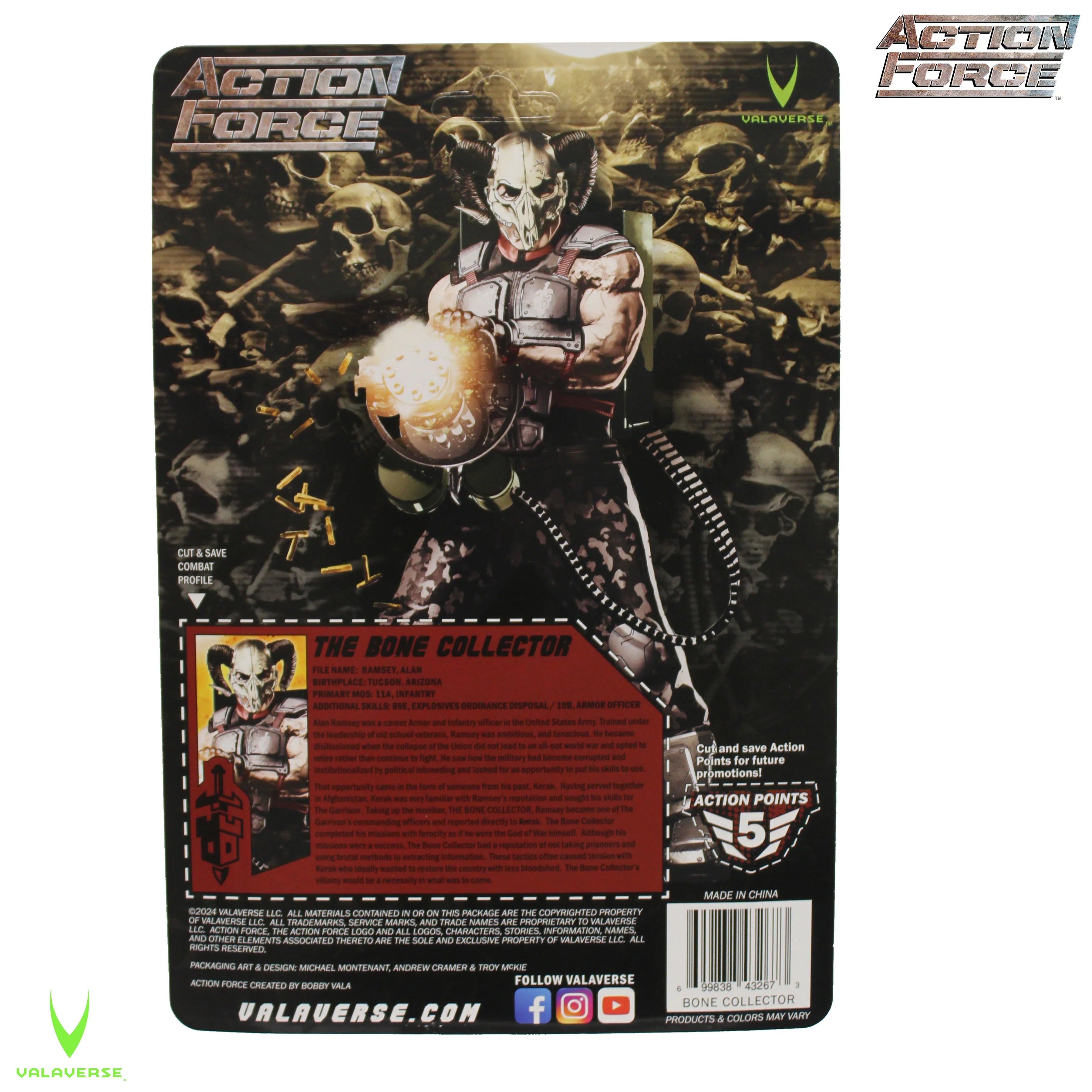 Bone Collector V2 Action Figure - 1/12 Scale Military Collectible Toy for Action Force Series | Perfect for Display, Photography & Action Figure Enthusiasts