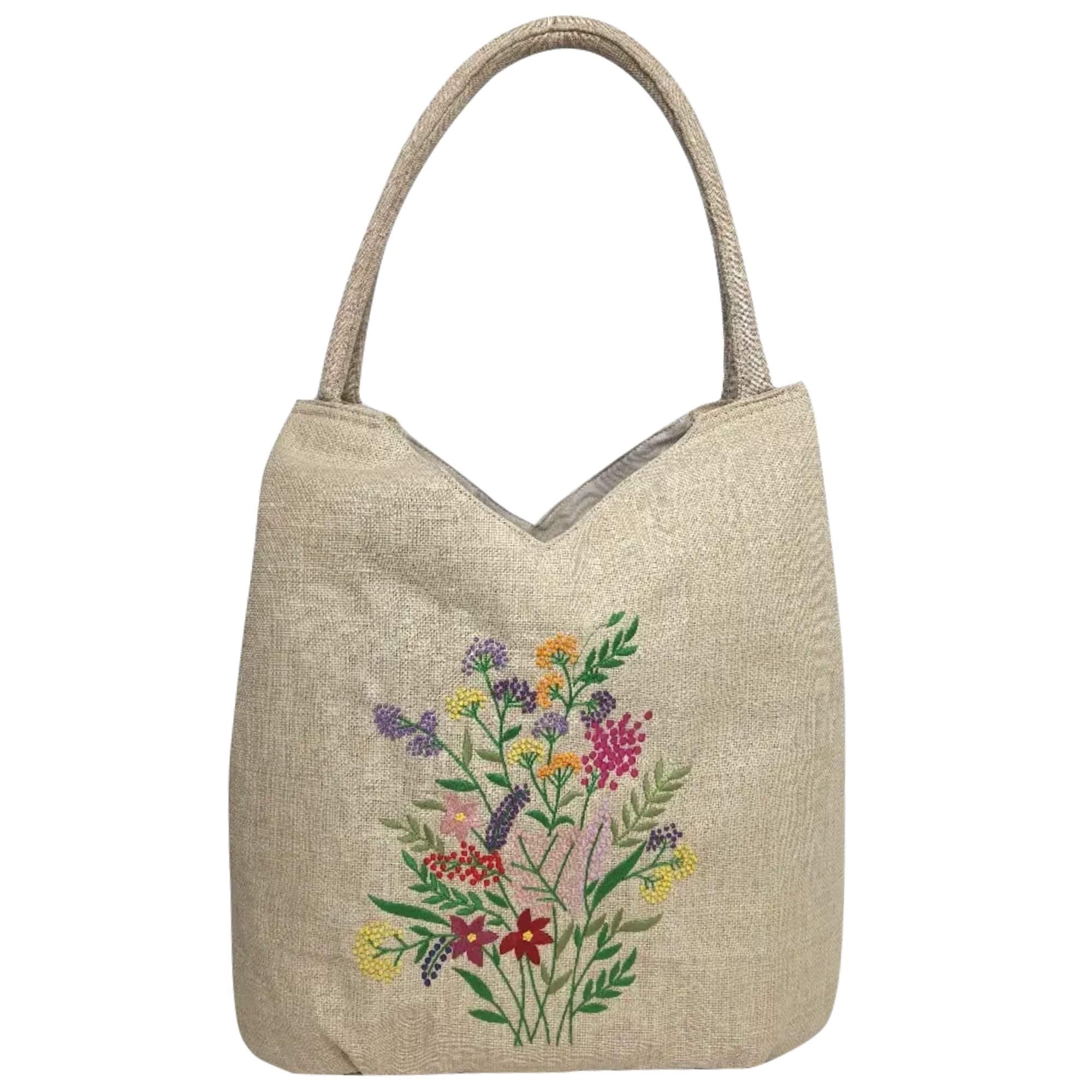 Stylish Embroidered Tote Bags for Women - Fashionable Shoulder Bag with Secure Zipper Closure - Perfect Hobo Handbag for Daily Use, Work & Travel - Ideal Mother's Day Gift for Women