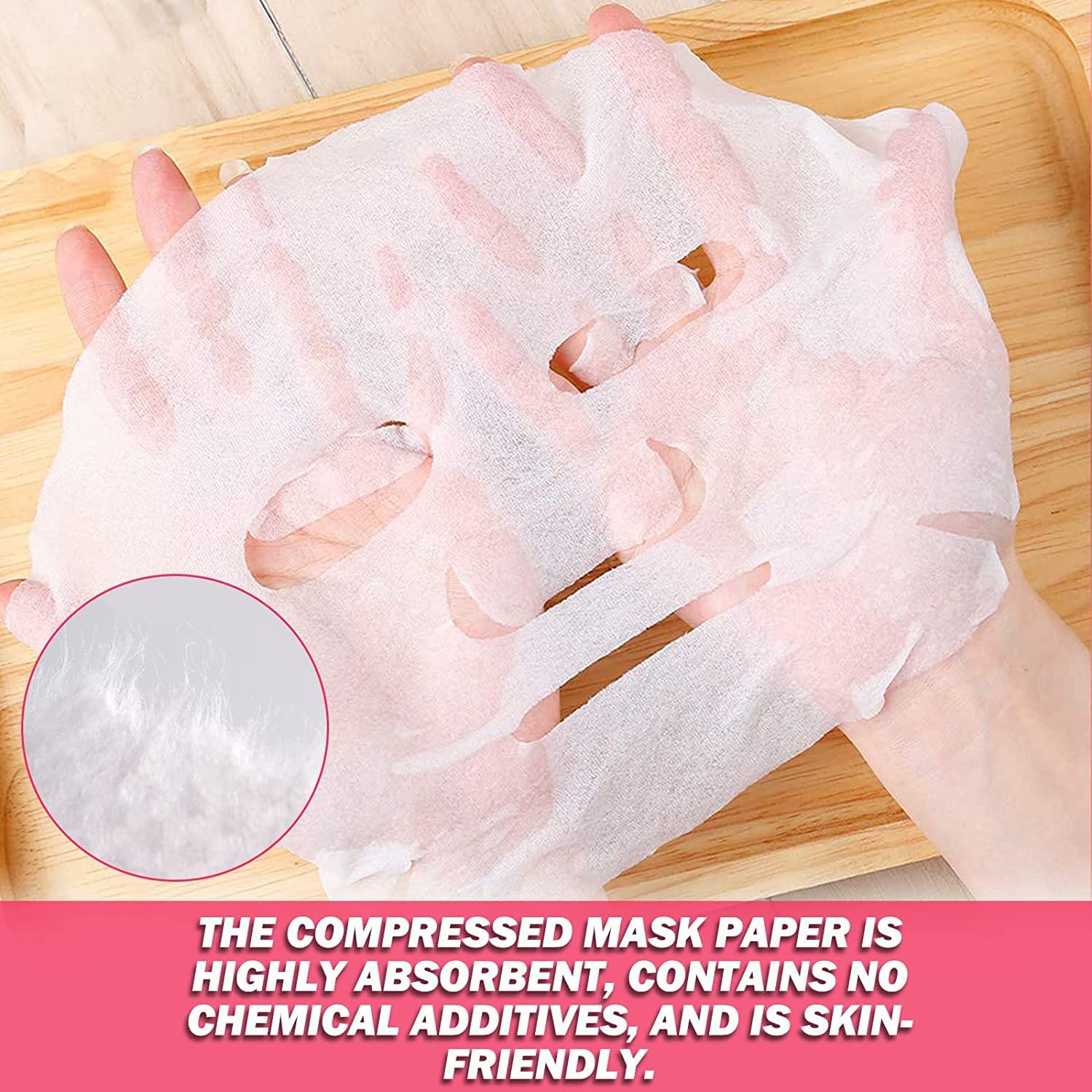 **80-Piece Compressed Magic Facial Tablets | Reusable Face Tissue Napkin & Paper Mask for Men & Women | Travel, Spa & Daily Skincare (Pack of 80)**
