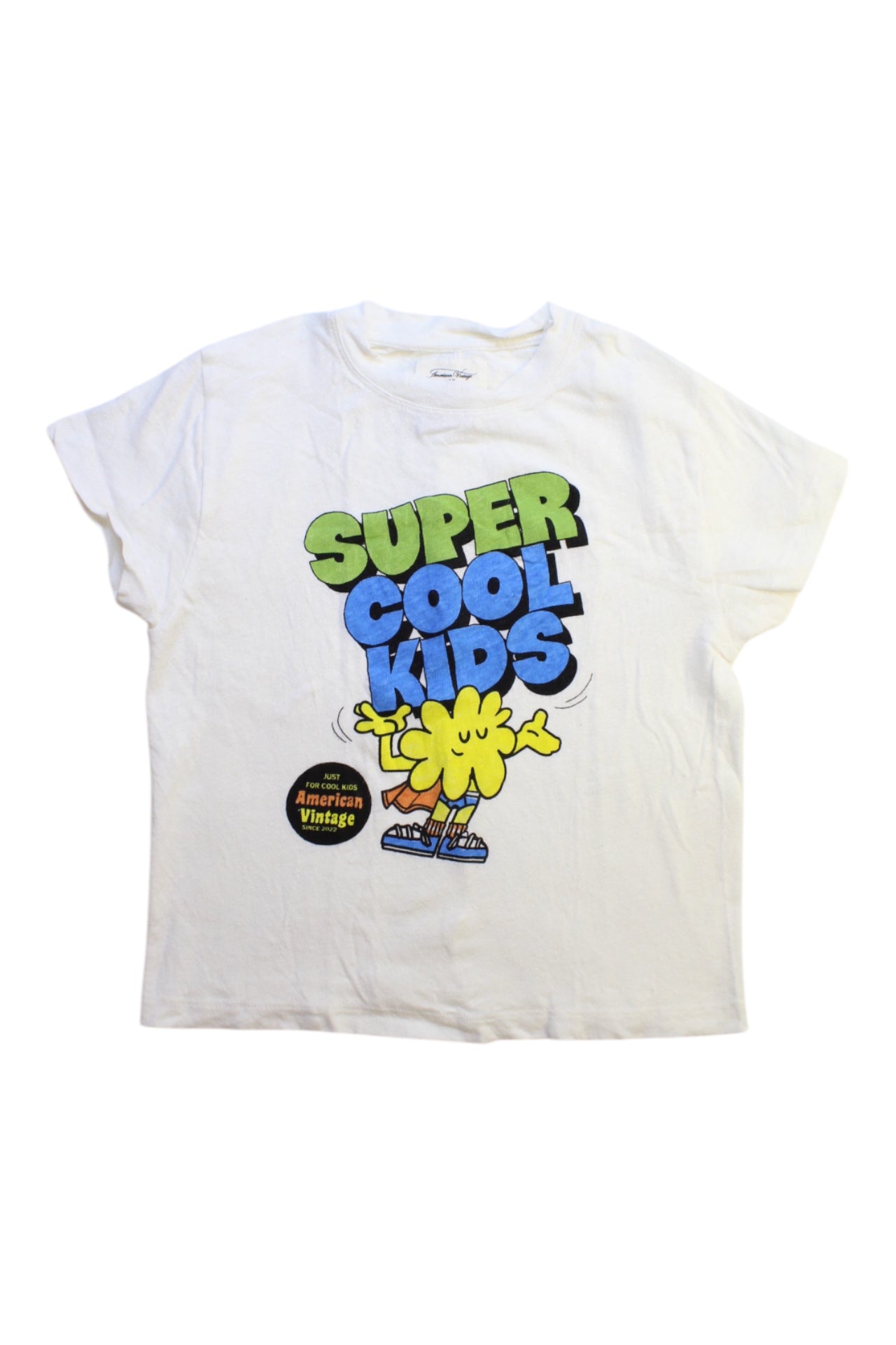 Vintage American Super Cool Kids T-Shirt for Boys & Girls - Size 5T - Soft Cotton Tee for Playdates, School & Everyday Wear