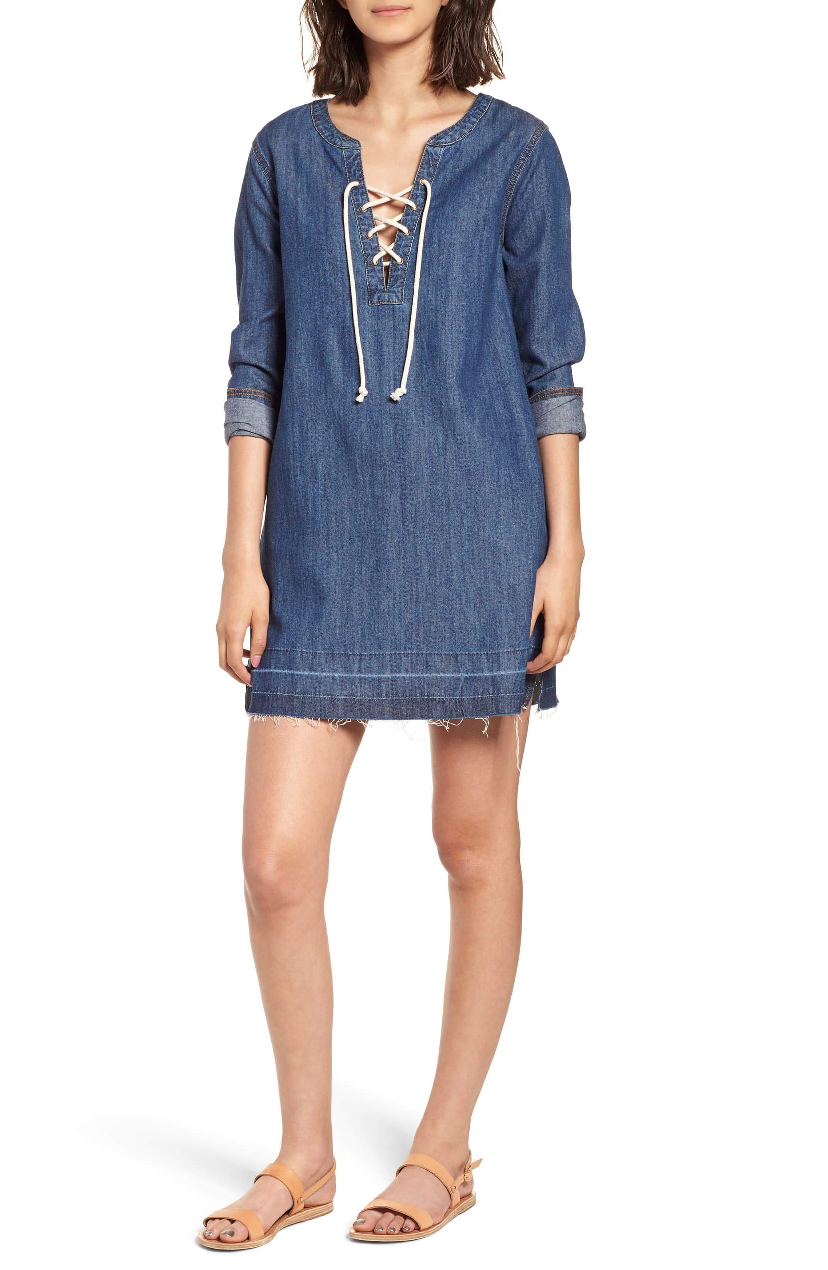 Sanctuary Women's Denim Shift Dress - Casual A-Line Denim Dress for Women | Perfect for Work, Date Night & Weekend Outfits