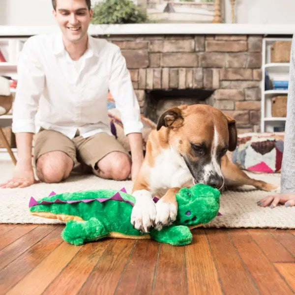 Grunterz Alvin the Alligator Plush Toy - Soft Stuffed Animal Alligator with Squeaker for Kids | Perfect for Cuddling, Gift Giving & Playtime Fun