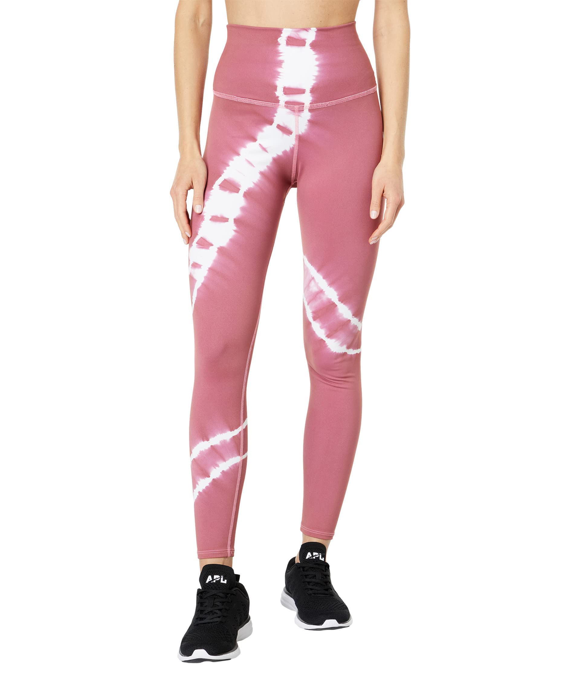 Electric & Rose Venice Leggings - High Waist Yoga Pants for Women, Soft Stretchy Workout Leggings with Pockets - Perfect for Yoga, Gym, Running & Lounge Wear