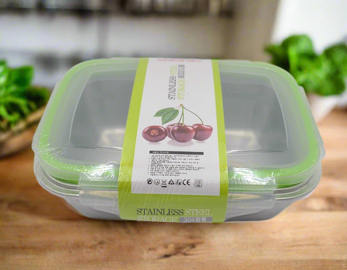 Stainless Steel 550ML Food Storage Container with Lid - Perfect for Meal Prep, Camping & Office Lunch