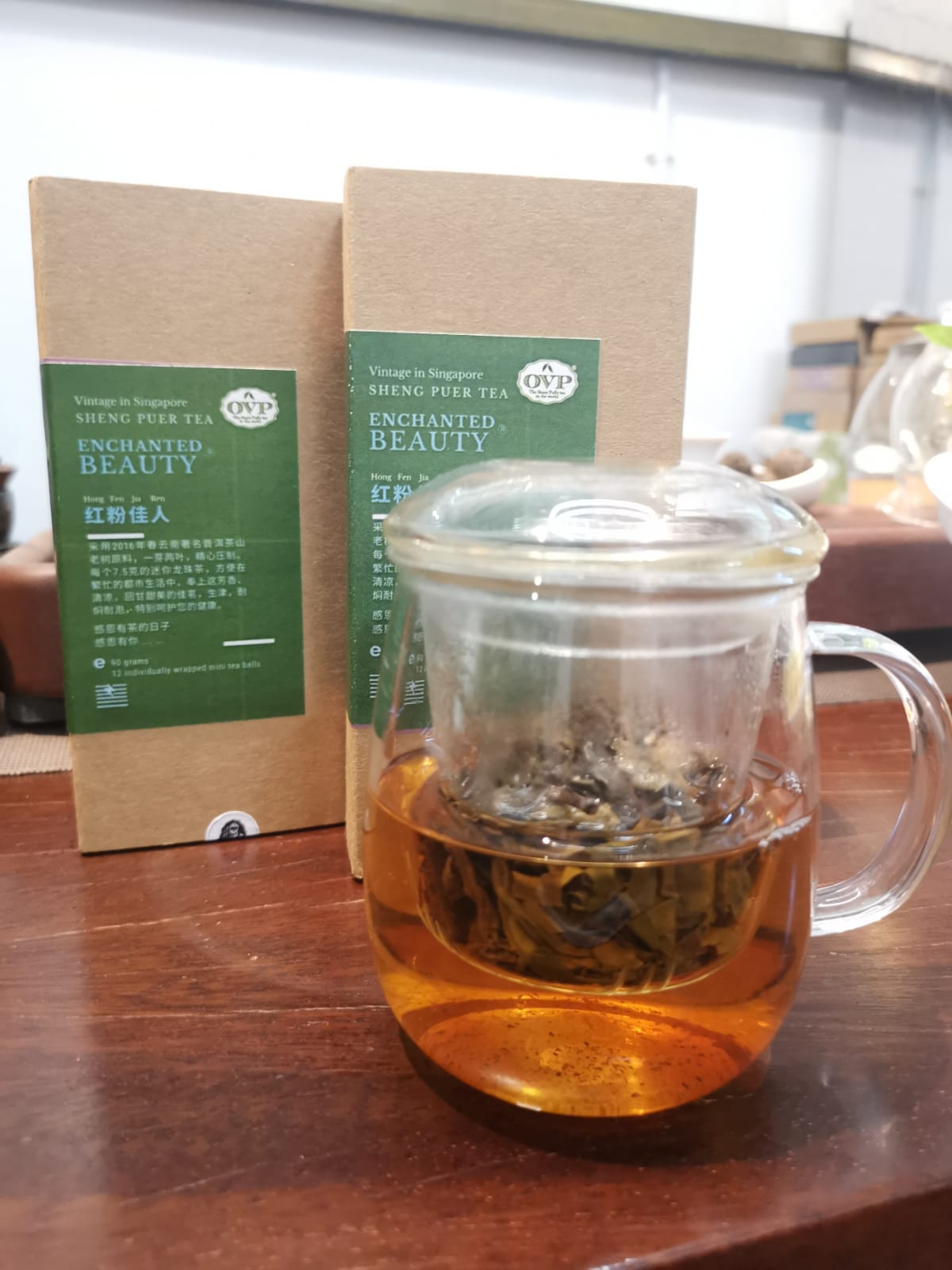 Premium Old Village PuEr Tea Dragon Pearls - 12 Count Box | Authentic Chinese Loose Leaf Tea for Relaxation, Meditation & Daily Wellness