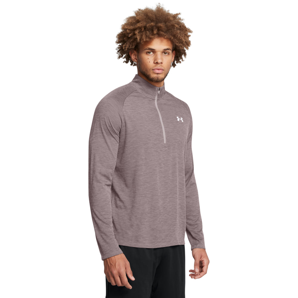Under Armour Men's Tech Textured 1/2 Zip Pullover - Lightweight Performance Shirt for Running, Gym & Outdoor Activities