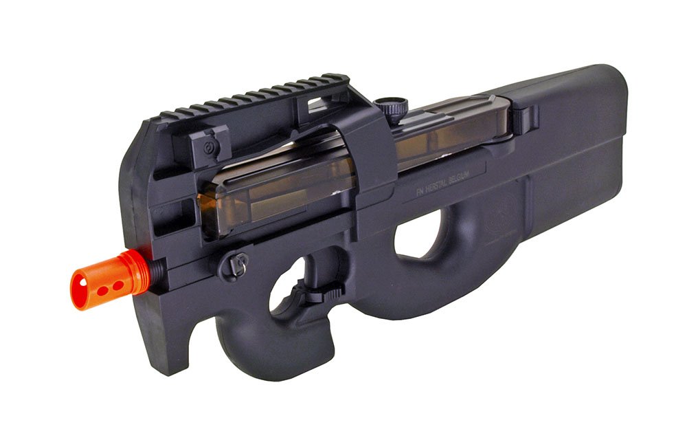 FN Herstal Licensed P90 Full Size Airsoft Electric SMG - High Performance Polymer Electric Airsoft Gun (Black) | Perfect for Tactical Training, MilSim Games & Target Shooting