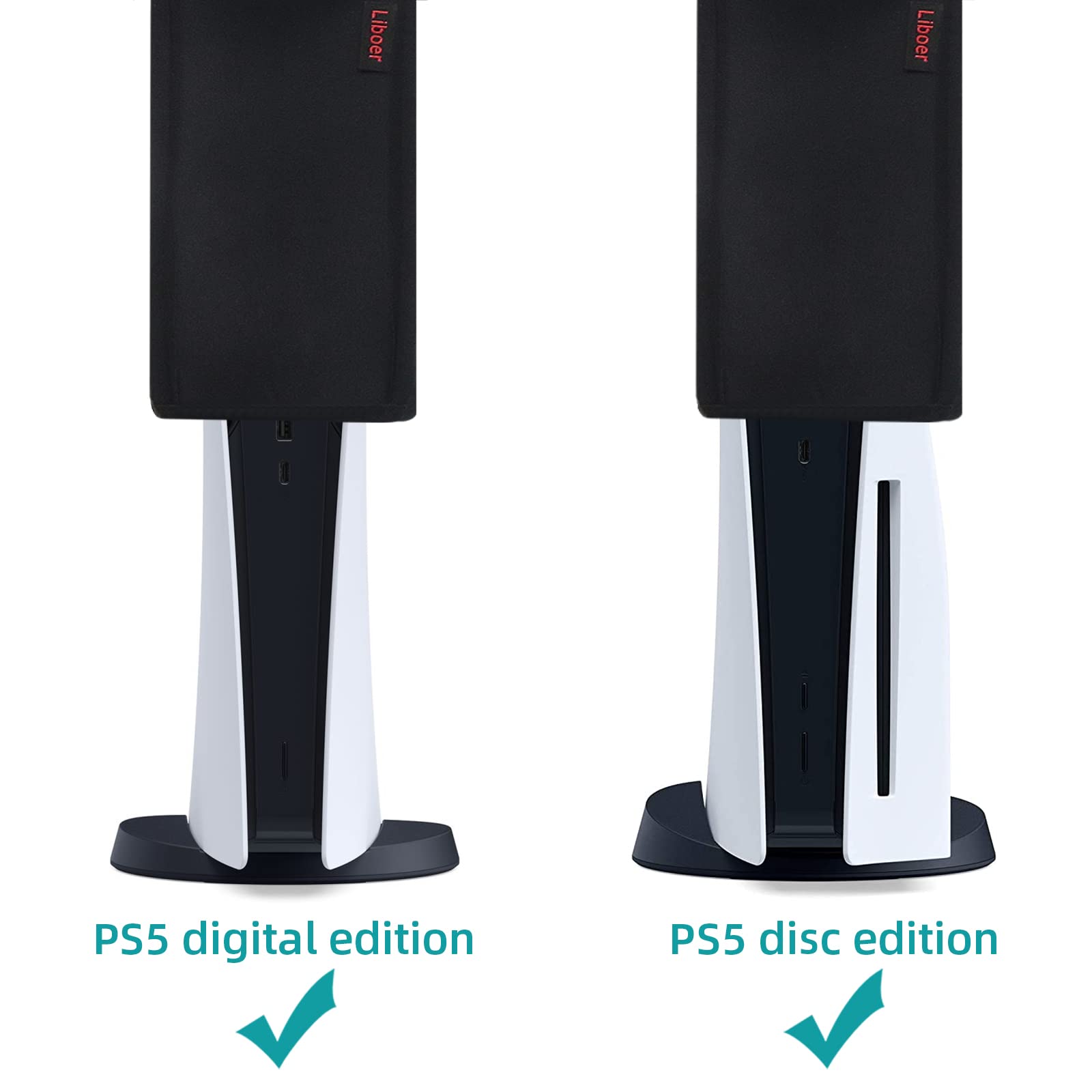 PS5 Dust Cover - Soft Lining Protective Sleeve for Playstation 5 Console (Fits Both Disc & Digital Edition) | Washable, Anti-Scratch, Dustproof | Perfect for Gaming Setup & Storage Protection