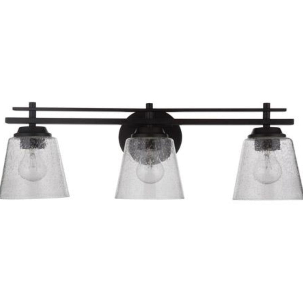 Sutton 3-Light Bathroom Vanity Light Fixture - Modern LED Mirror Lighting for Makeup & Shaving - Perfect for Bathroom, Dressing Room & Bedroom Vanity Areas