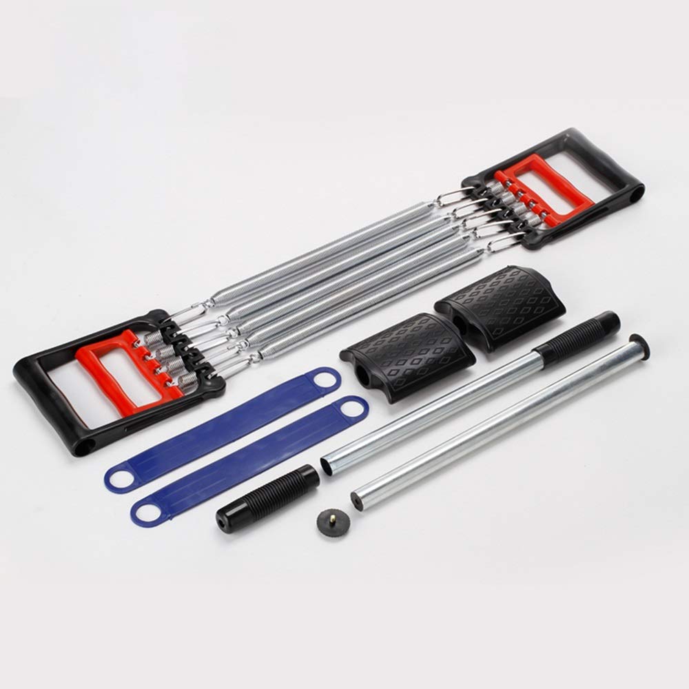 3-in-1 Home Gym Equipment Set - Spring Arm Chest Expander, Hand Gripper & Pull-Up Bar for Strength Training & Weight Loss | Perfect for Small Spaces & Home Workouts