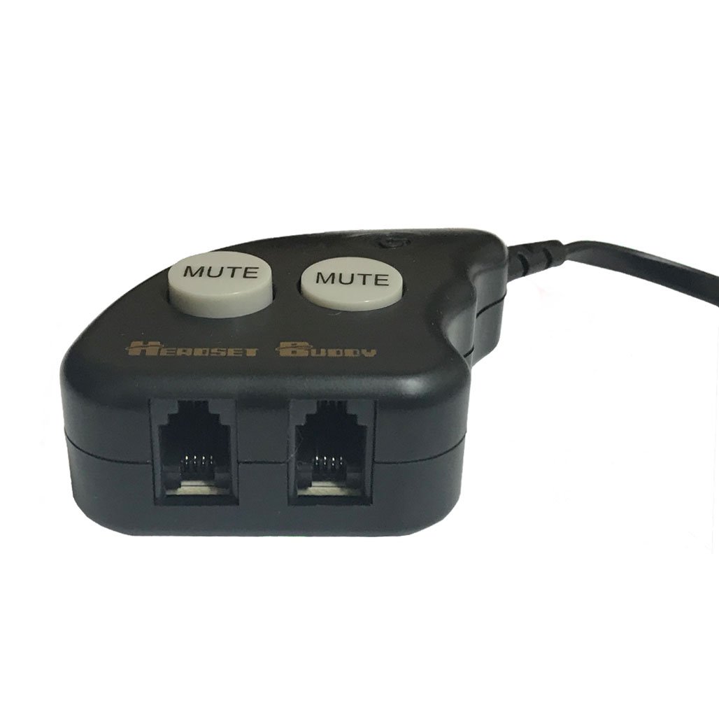 Headset Buddy Agent Buddy Side-by-Side Training Switch Y Adapter for RJ9/RJ10/RJ22 Connections (HM-RJ9) - Perfect for Call Center Training & Customer Service Scenarios