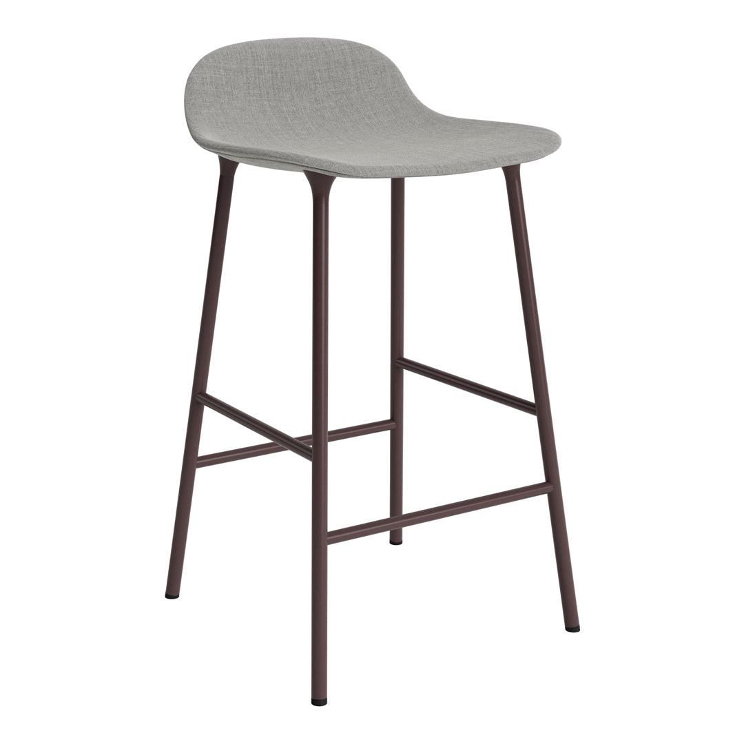 Modern Form Counter Stool with Sturdy Metal Legs & Comfortable Upholstered Seat - Perfect for Kitchen Islands, Breakfast Bars & Home Decor