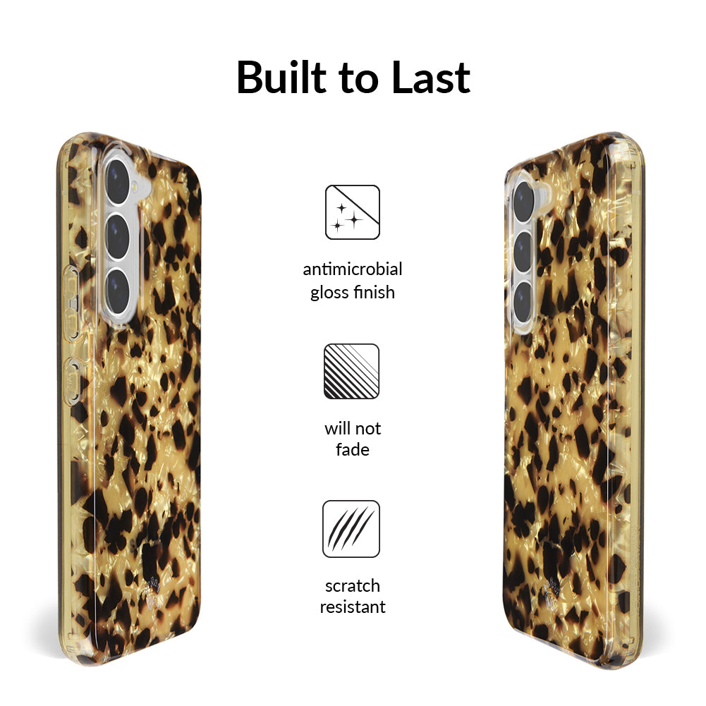 Samsung Galaxy Phone Case - Blonde Tortoise Shell Design - Protective & Stylish Cover for Everyday Use & Travel