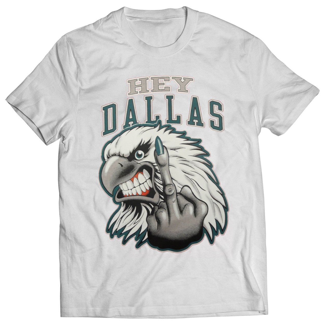Philadelphia Fan - Hey Dallas Men's T-Shirt | Funny Sports Rivalry Tee for Cowboys Haters | Perfect for Game Day, Tailgating & Fan Events