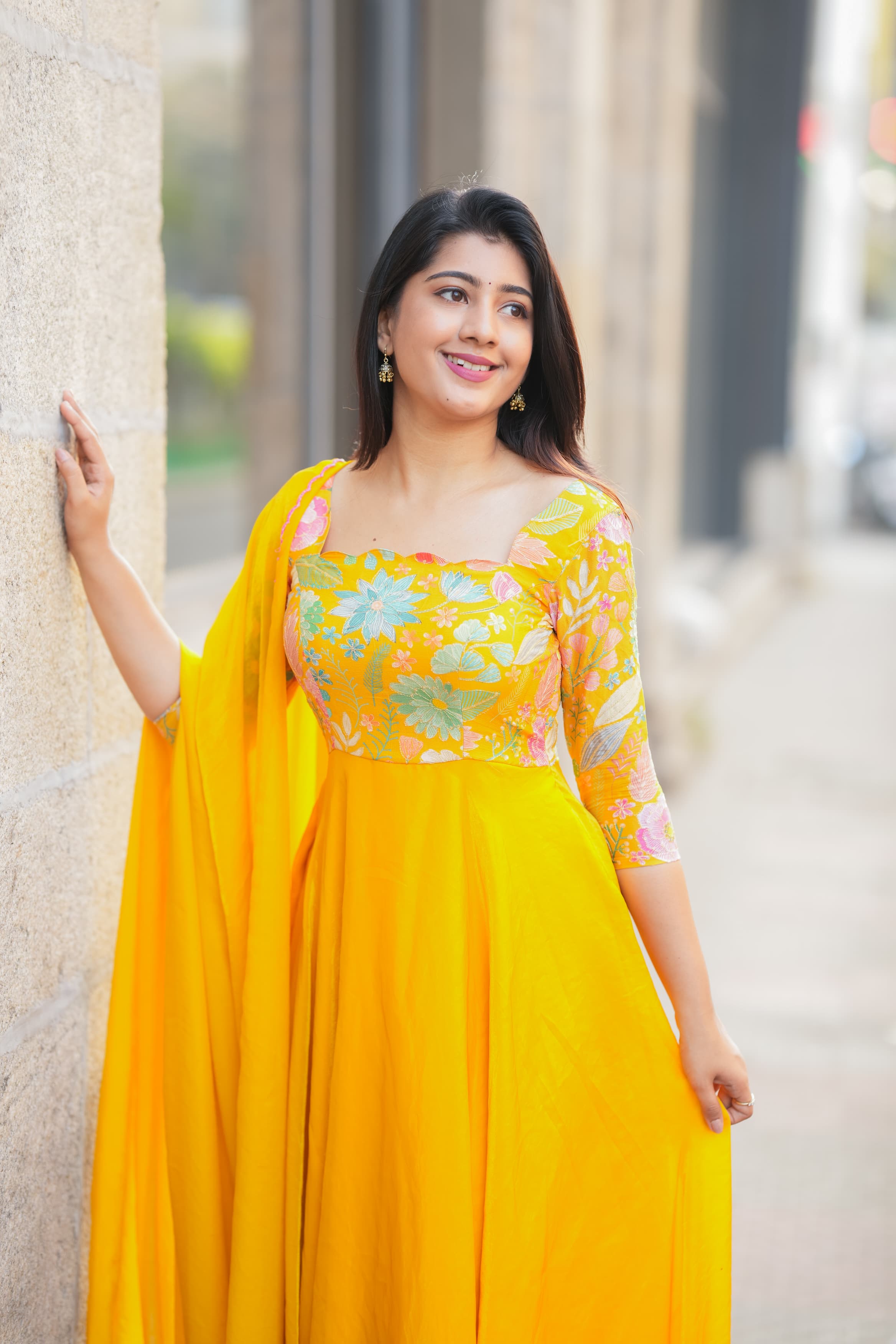 Geetha Premium Designer Anarkali Suit - Elegant Indian Ethnic Dress for Women | Perfect for Weddings, Parties & Festive Occasions