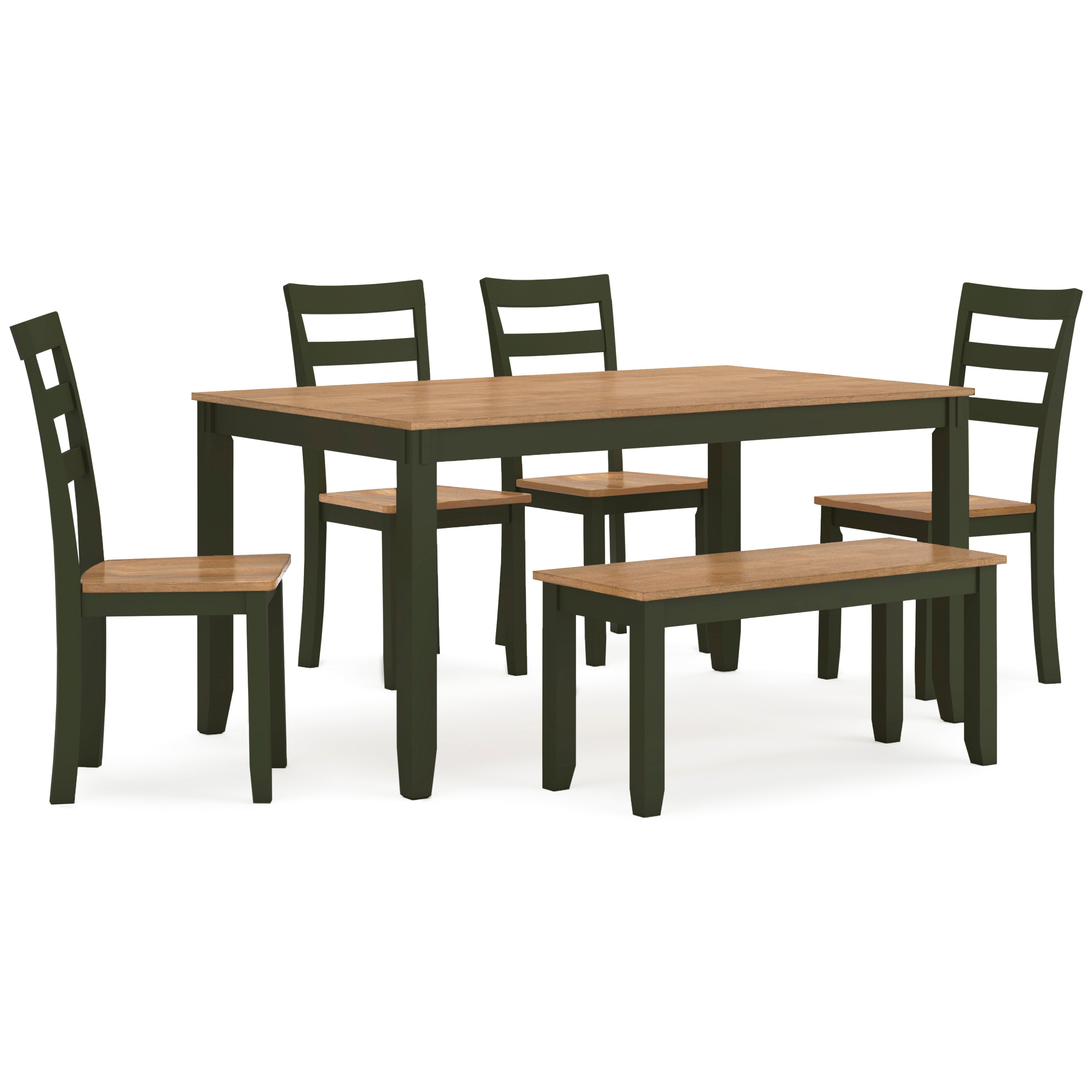 Georgina 6-Piece Dining Set - Modern Kitchen Table & Chairs for Small Spaces | Perfect for Breakfast Nook, Apartment Dining, and Family Meals