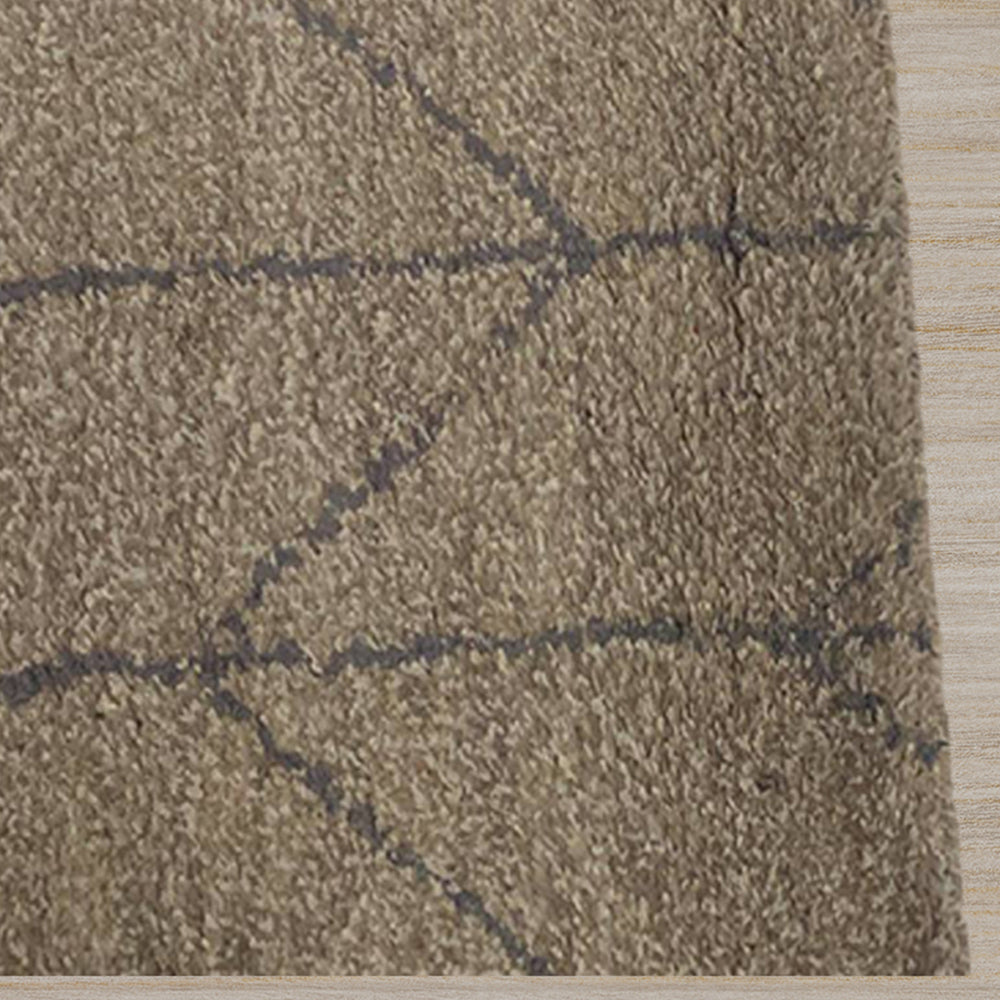 Hand Knotted Wool Rug - Soft & Durable Persian Style Area Rug for Living Room, Bedroom, or Office - 5x8 Feet Traditional Oriental Carpet