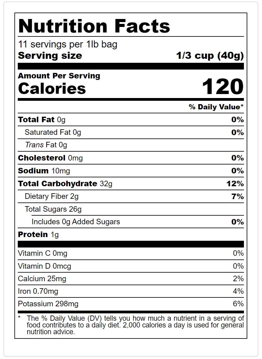 Bella Viva Orchards Premium Dried Golden Thompson Raisins - 1 lb Bag of Natural Sweet Dried Fruit Snacks | Perfect for Baking, Trail Mix & Healthy Snacking