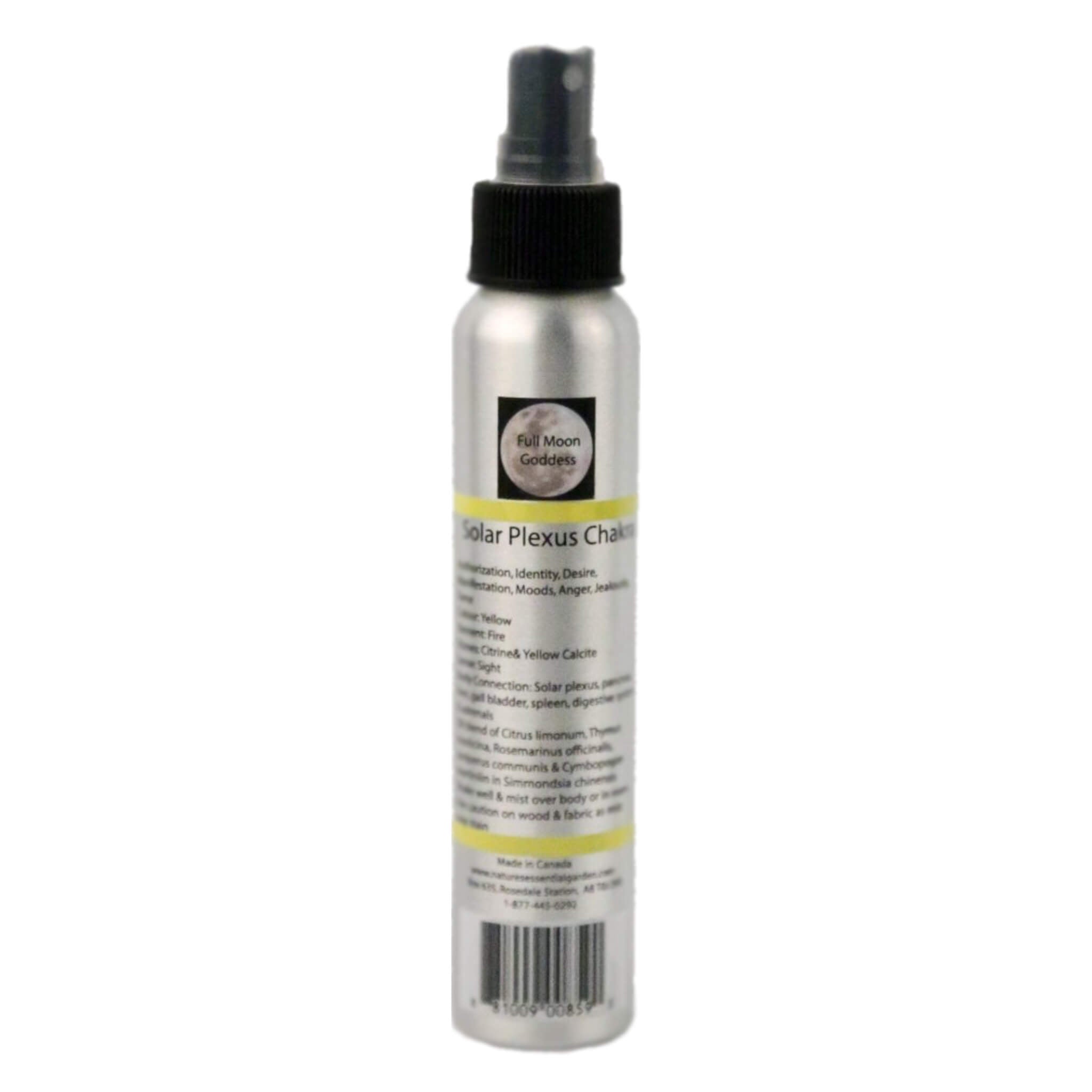 Chakra Spray for Solar Plexus - Yellow Aromatherapy Mist for Energy & Confidence | Meditation, Yoga & Spiritual Healing Essential Oil Spray