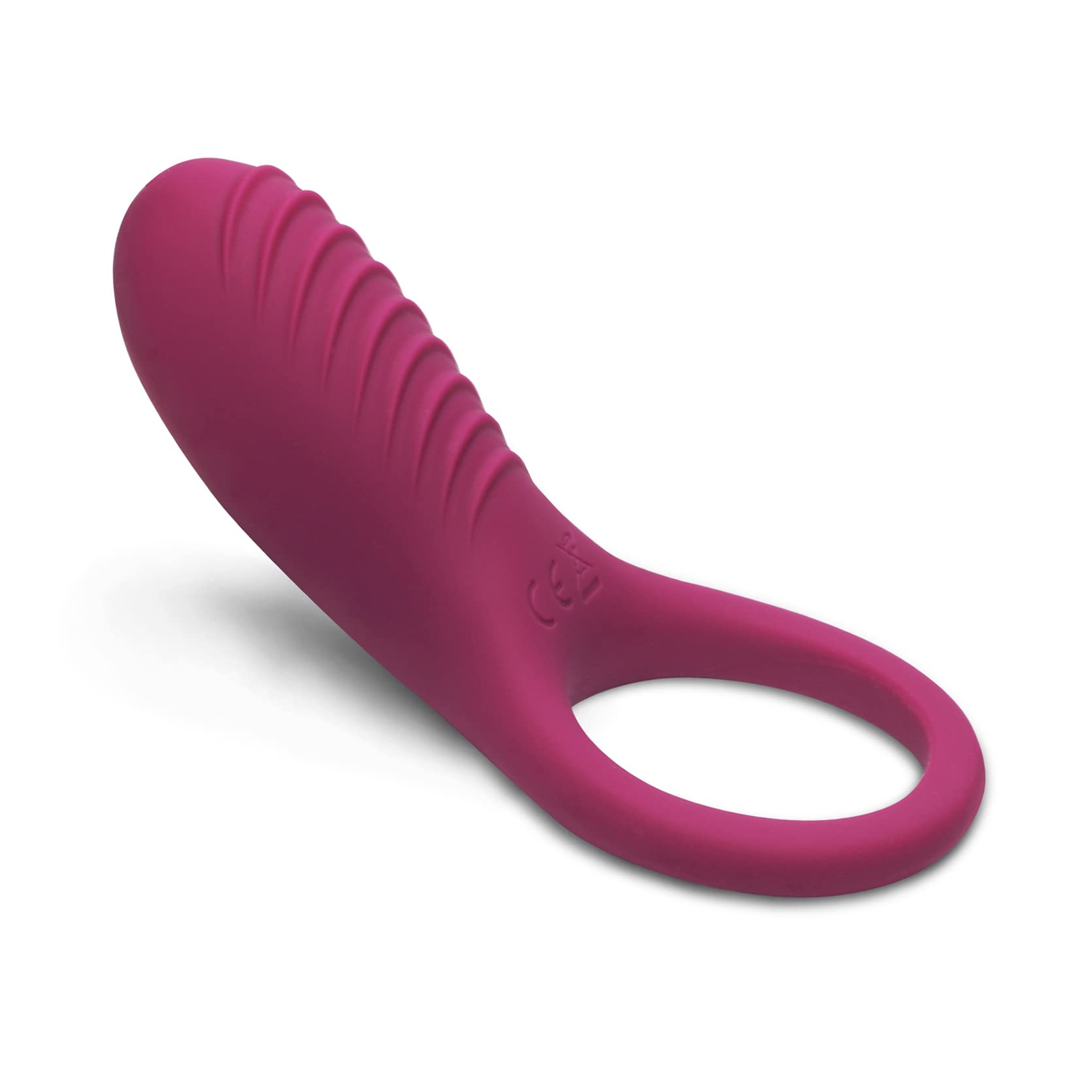 IMO Full Silicone Vibrating Cock Ring - Waterproof Rechargeable Penis Ring Vibrator for Men & Couples - Enhances Pleasure & Stamina - Perfect for Bedroom Play, Foreplay & Spicing Up Relationships (Wine Red)