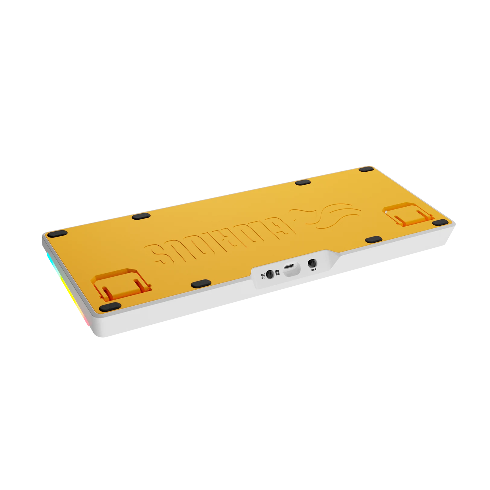 GMMK 3 White 65% Mechanical Keyboard Base - Replacement Bottom Case for Custom Gaming & Typing Setup | Perfect for PC, Mac & Workstation Use