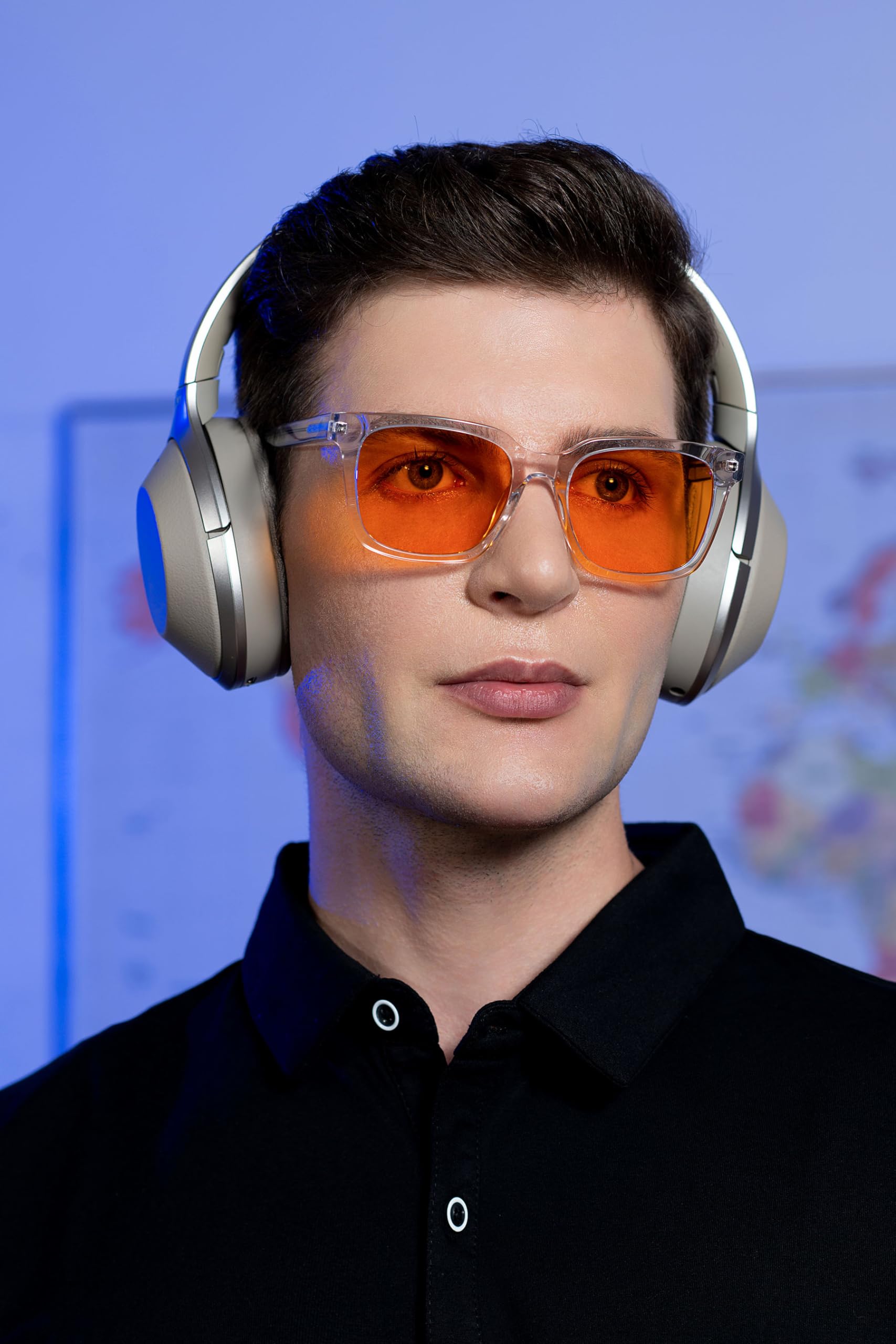 Blue Light Blocking Glasses for Men & Women - 99.9% UV Protection, Anti-Fatigue Computer & Gaming Glasses to Reduce Eye Strain & Headaches - Perfect for Office Work, Screen Time & Nighttime Digital Use