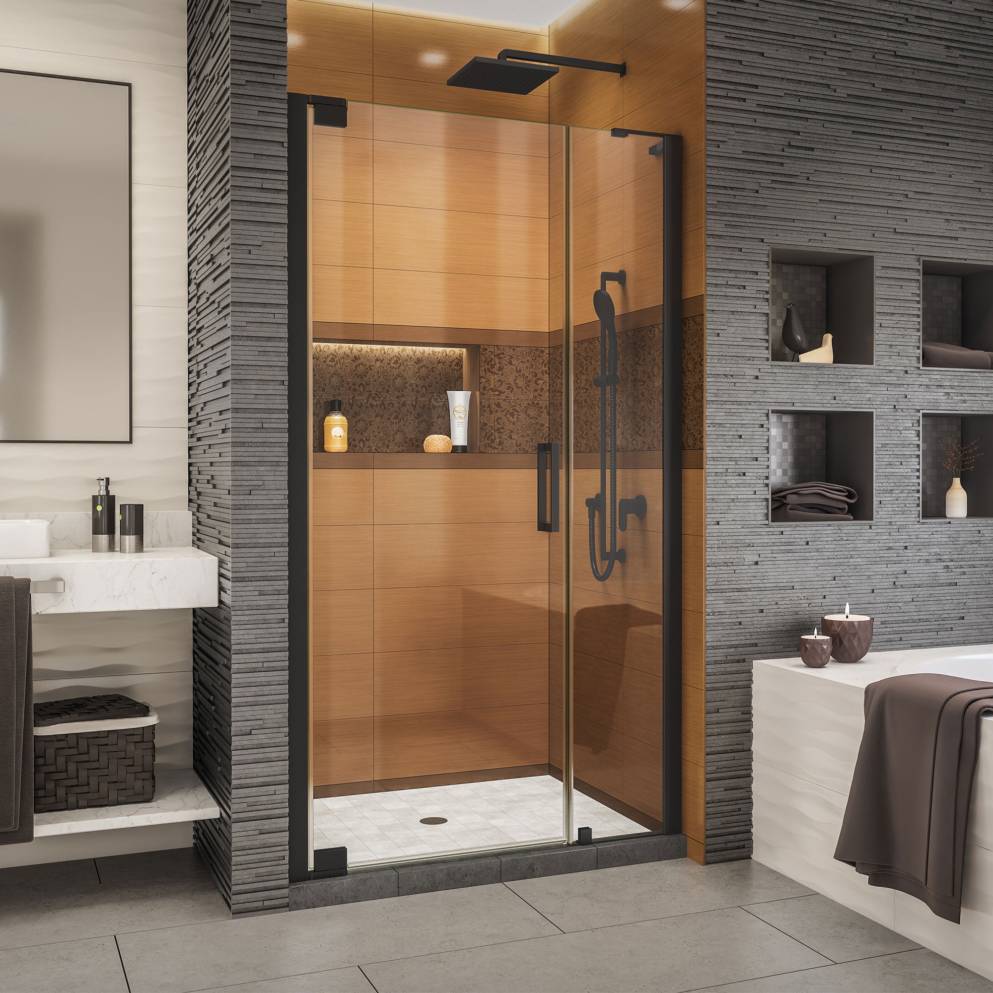 DreamLine Elegance LS Frameless Pivot Shower Door - 40.5