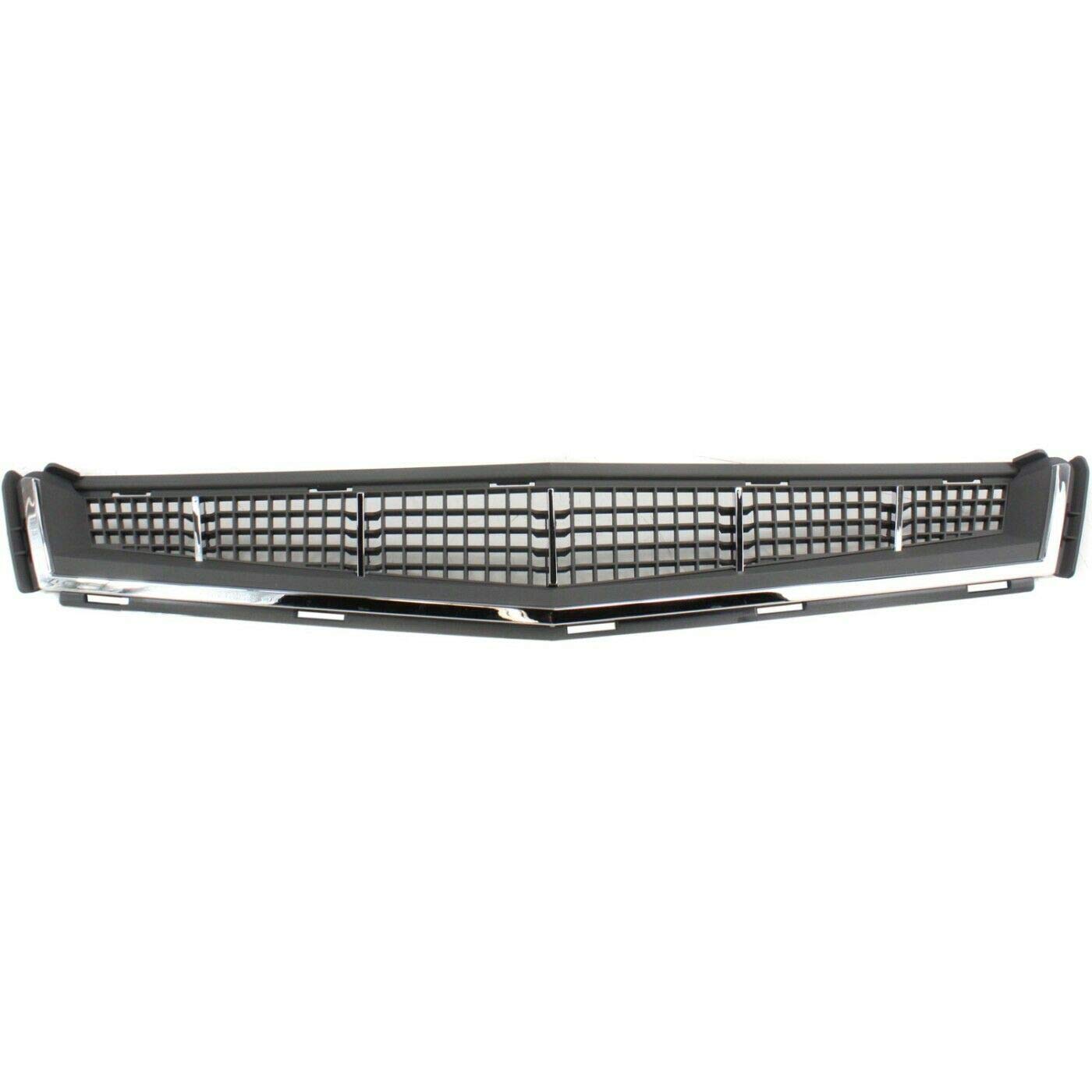 SUNAROUD Bumper Grille Center - Gray Plastic Replacement Part Compatible with GM Models 25896041, 14877706, GM1036123 - Perfect for Car Repair & Auto Body Restoration