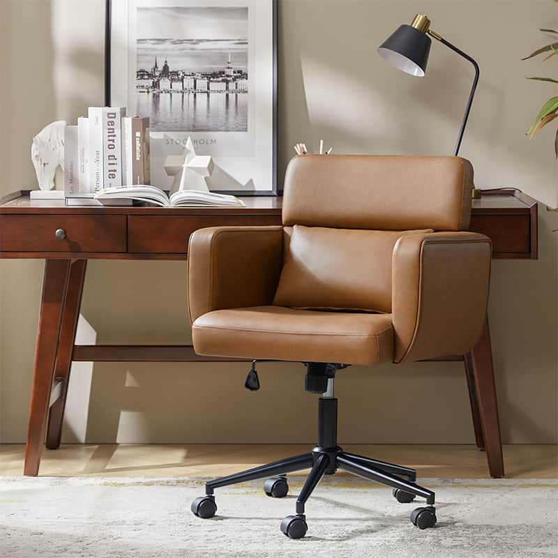 Sabina Ergonomic Office Chair with Adjustable Lumbar Support - Comfortable Computer Desk Chair for Home & Workspace - Perfect for Long Hours Sitting, Gaming & Remote Work