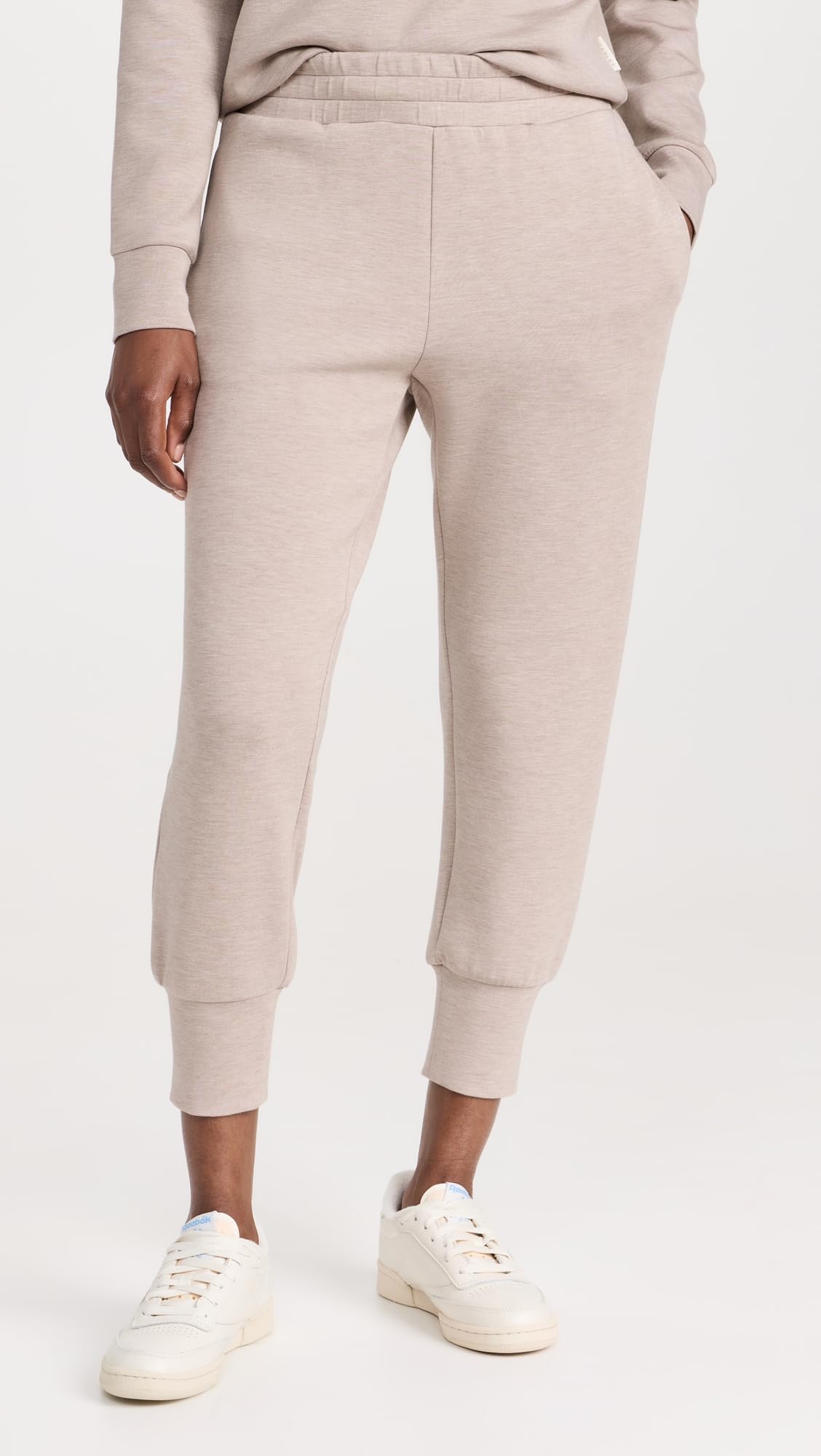 Varley Women's Slim Cuff Pants - High Waisted Tapered Leg Yoga Pants for Workout & Lounge - Size 25 - Perfect for Yoga, Running, Travel & Everyday Wear