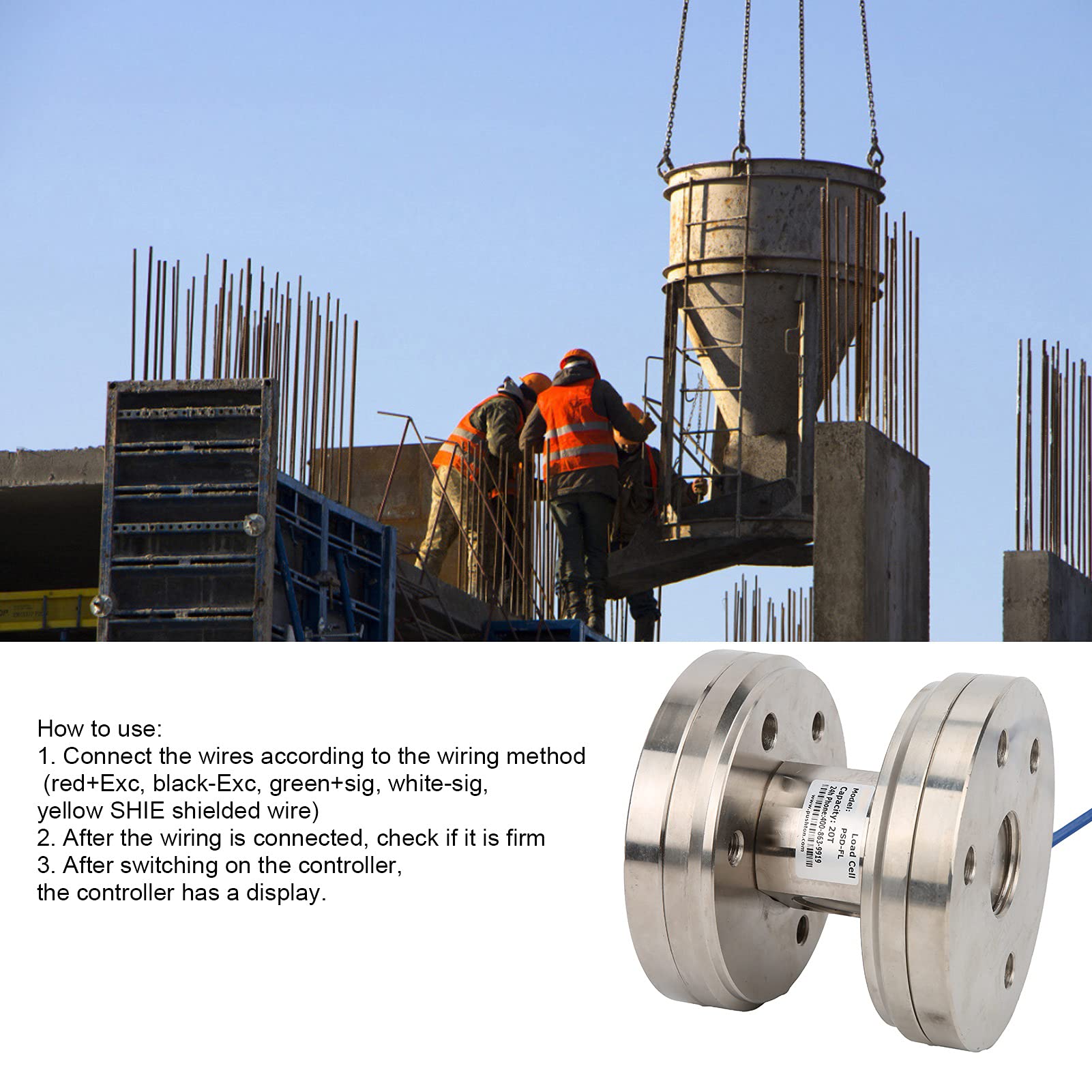 High Precision Weighing Sensor & Load Cell - Industrial Force Measurement Device for Scales, Machinery & Automation | Perfect for Factory Equipment, Logistics Systems and Laboratory Testing