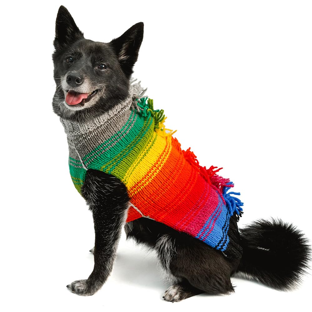 Chilly Dog Rainbow Mohawk Dog Costume - X-Small Size | Fun Pet Halloween Outfit & Party Costume for Small Dogs