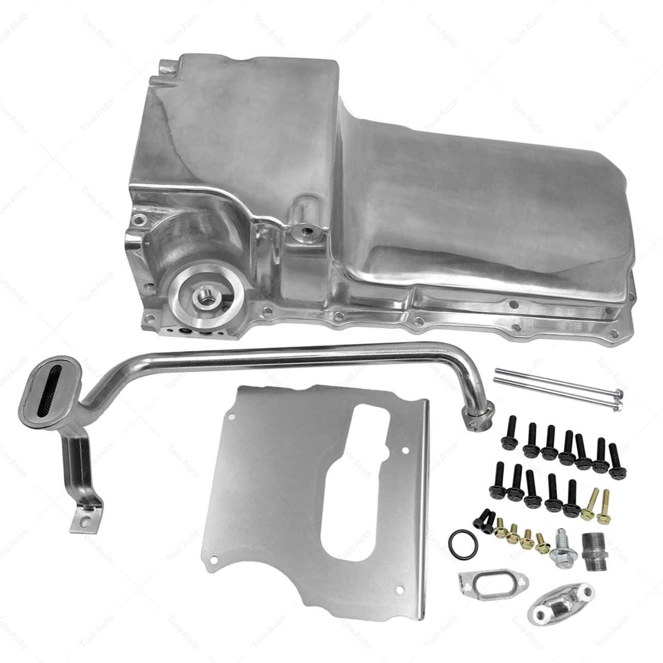 GM LS1 LS6 LS2 LS3 Retrofit Oil Pan Conversion Kit - 302-1 Polished Finish for LS Swap Engine Upgrades | Perfect for Classic Car Restorations & Hot Rod Builds