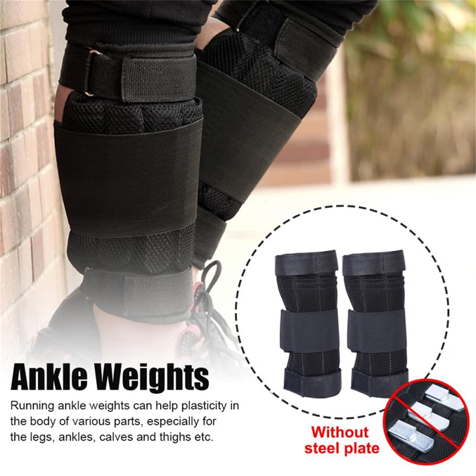 Adjustable Weighted Ankle Weights Set - Unisex Breathable Leg Weights for Strength Training, Running, Jogging & Walking - Perfect for Home Gym Workouts & Outdoor Fitness Training