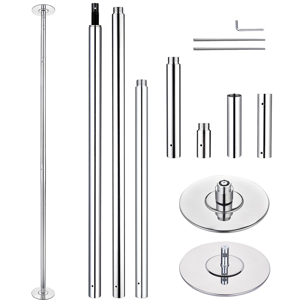 TheLAShop 11.5 ft Spinning Dance Pole for Home - 45mm Removable Stainless Steel Pole for Fitness, Dance & Pole Dancing Practice - Perfect for Home Gym, Dance Studio & Exercise Workouts