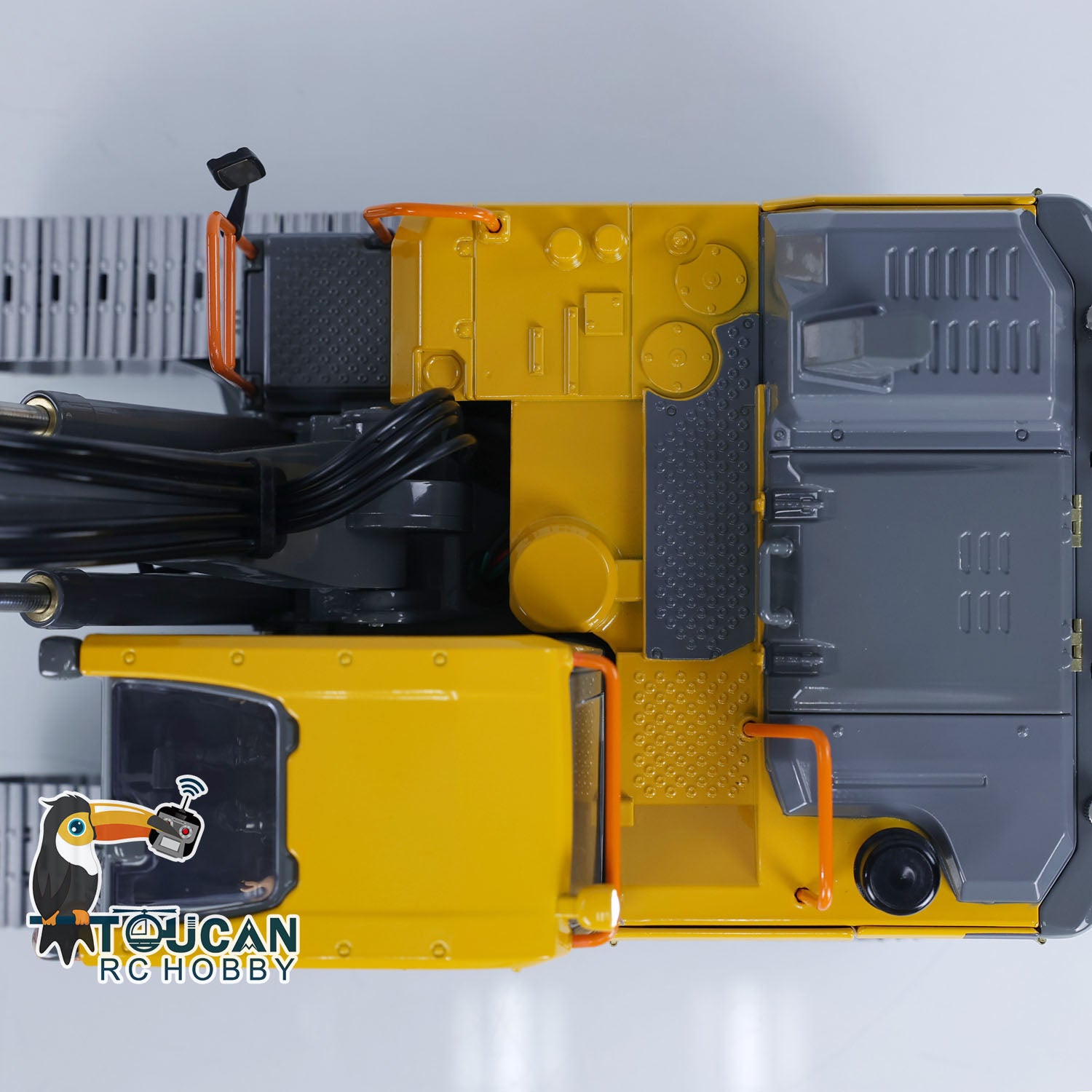 1:14 Scale RC Excavator Toy - Alloy Metal DoubleE E010 EC 160E Remote Control Construction Vehicle | Realistic Engineering Model for Kids & Adults | Outdoor Play, Construction Site Simulation, Birthday Gift for Boys
