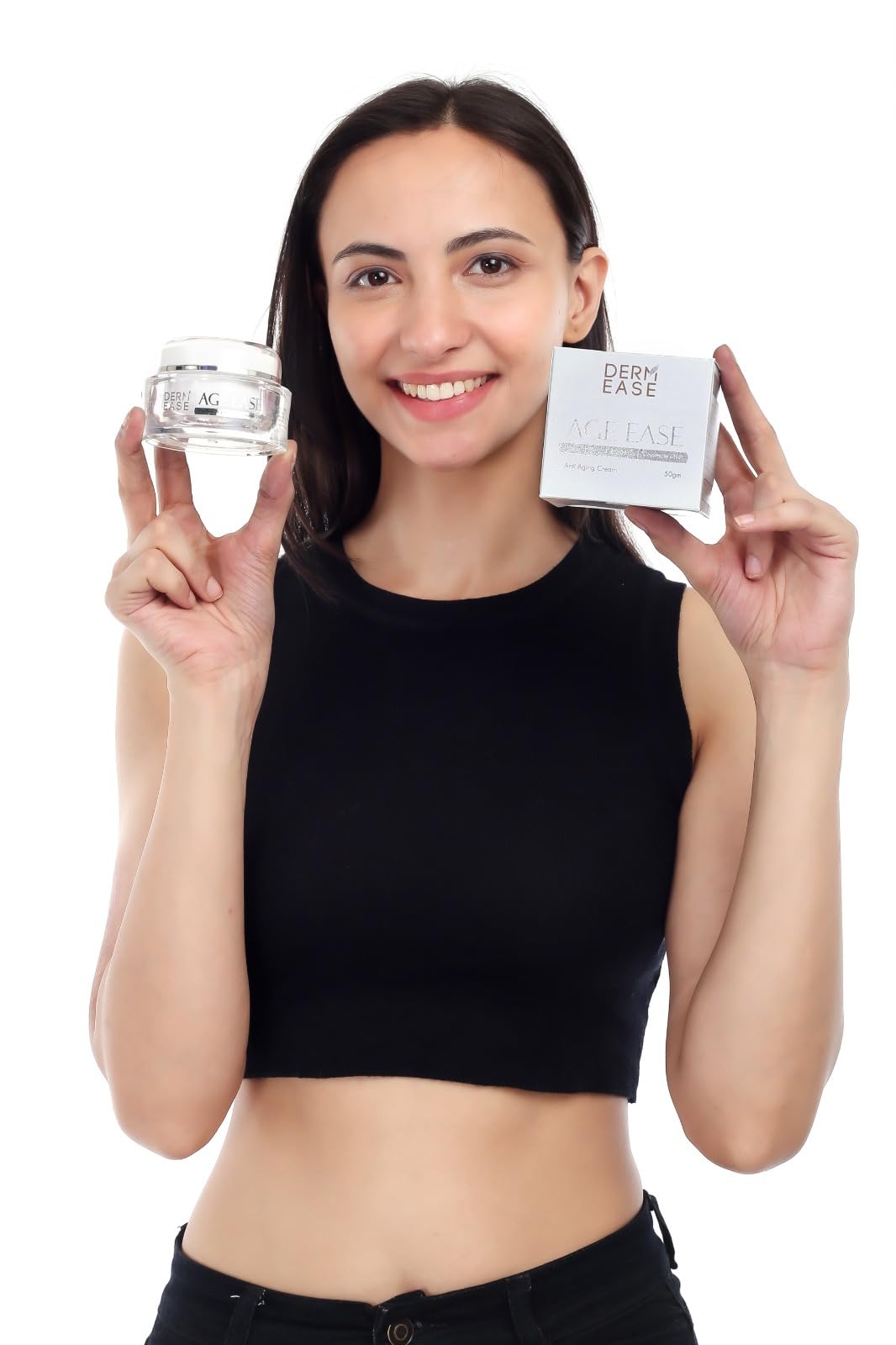 Derm Ease Age Ease Anti Aging Cream with Wheat Germ Oil, Coenzyme Q10 & Vitamin E - Reduces Fine Lines & Wrinkles, Brightens Skin - 2 Pack (50ml Each) - Perfect for Nighttime Skincare Routine & Daily Moisturizing