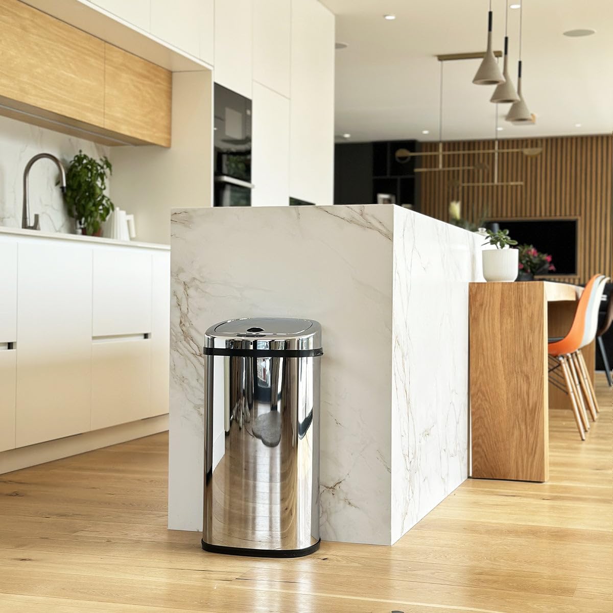 Automatic Touchless Trash Can 42L Large Capacity - Hands-Free Kitchen Waste Bin for Home, Office, and Restaurant Use
