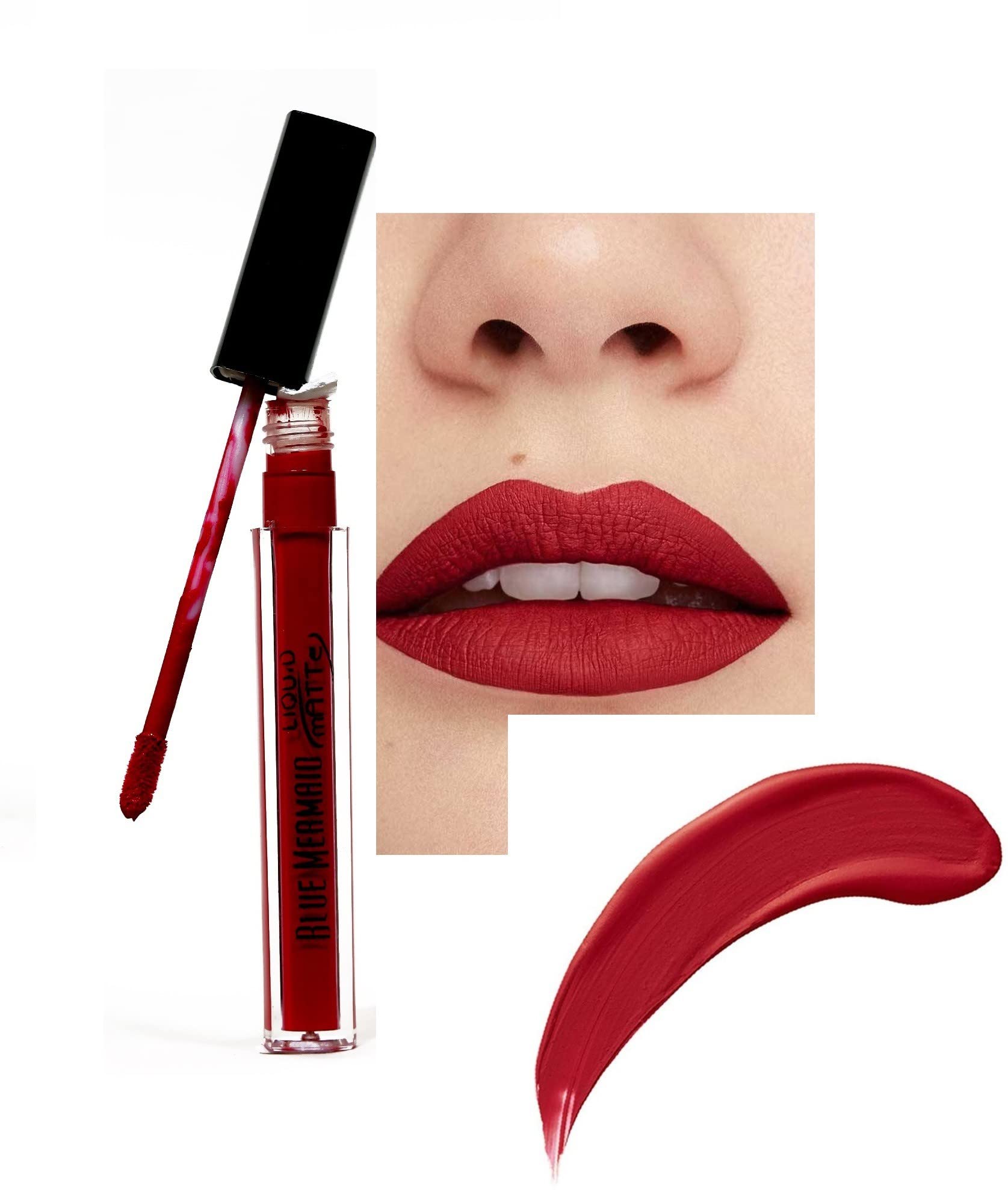 NEW Red Matte Liquid Lipstick - Lightweight, Moisturizing & Long-Lasting - Perfect for Everyday Wear, Parties & Special Occasions